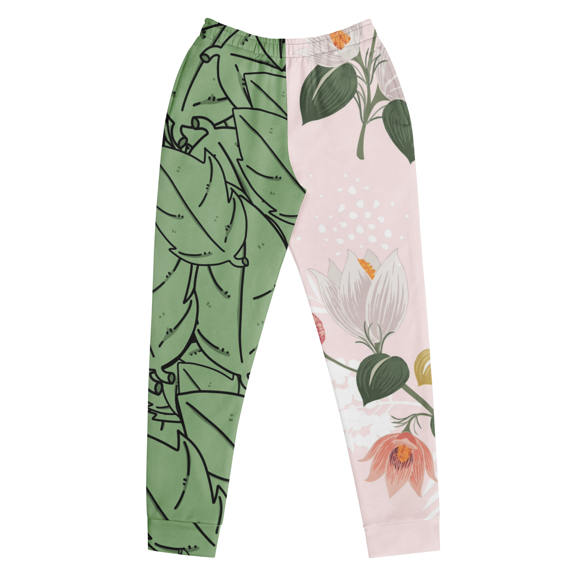 all-over-print-recycled-womens-joggers-white-front-69fea48d70569.jpg Botanical Pink Women's Joggers