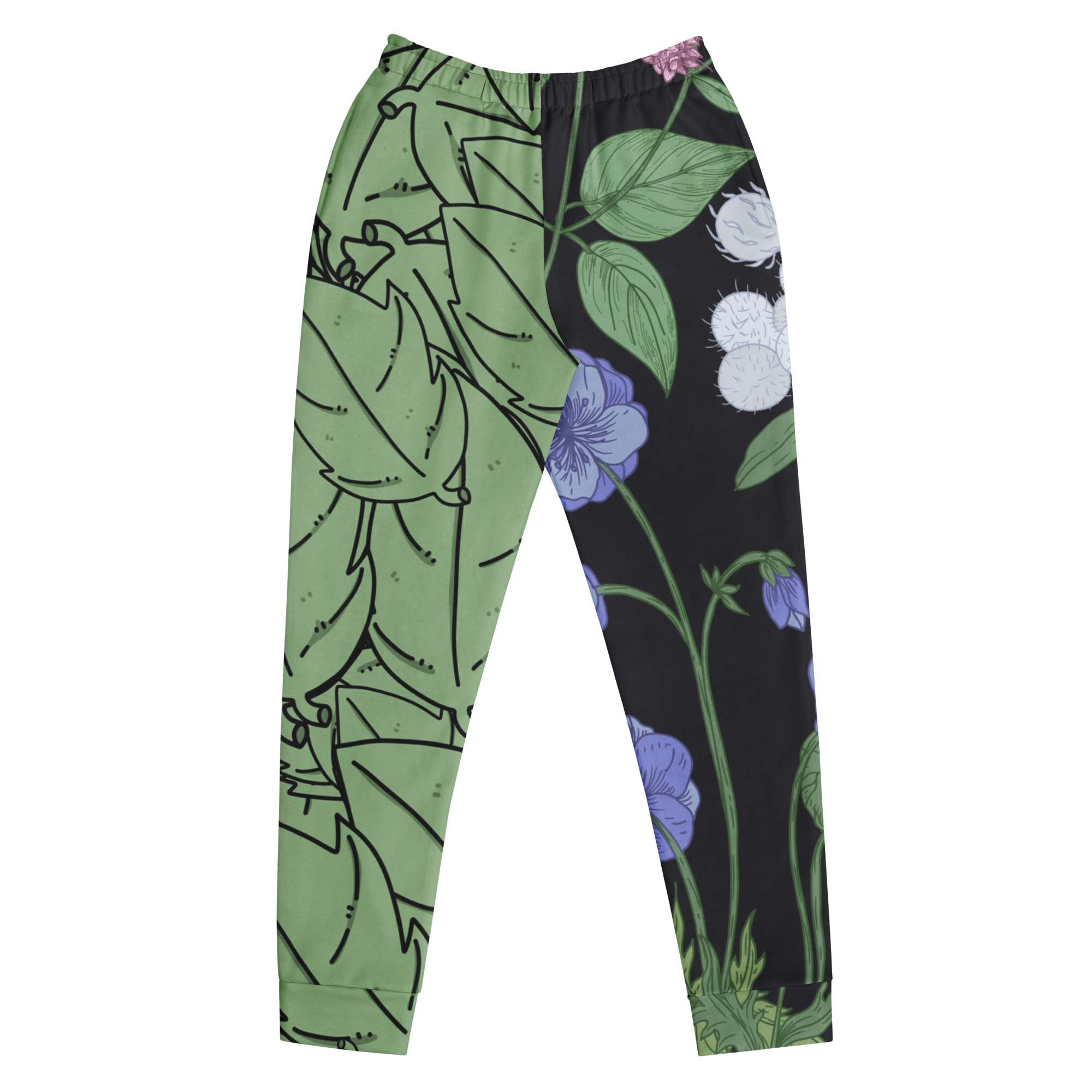 all-over-print-recycled-womens-joggers-white-front-69fea48d7e8e4.jpg Botanical purple Women's Joggers