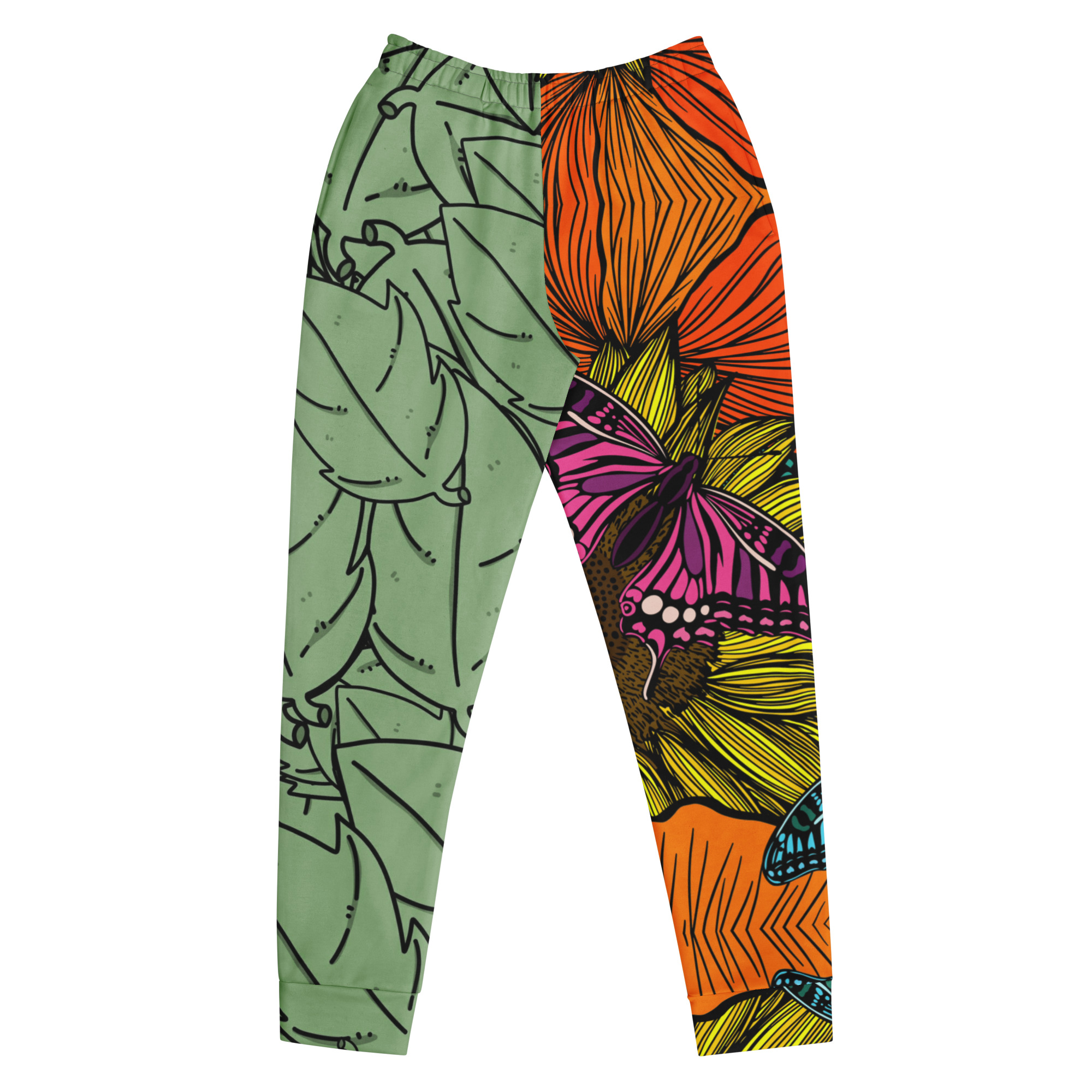 all-over-print-recycled-womens-joggers-white-front-69fea48db6346.jpg Botanical Butterfly Women's Joggers