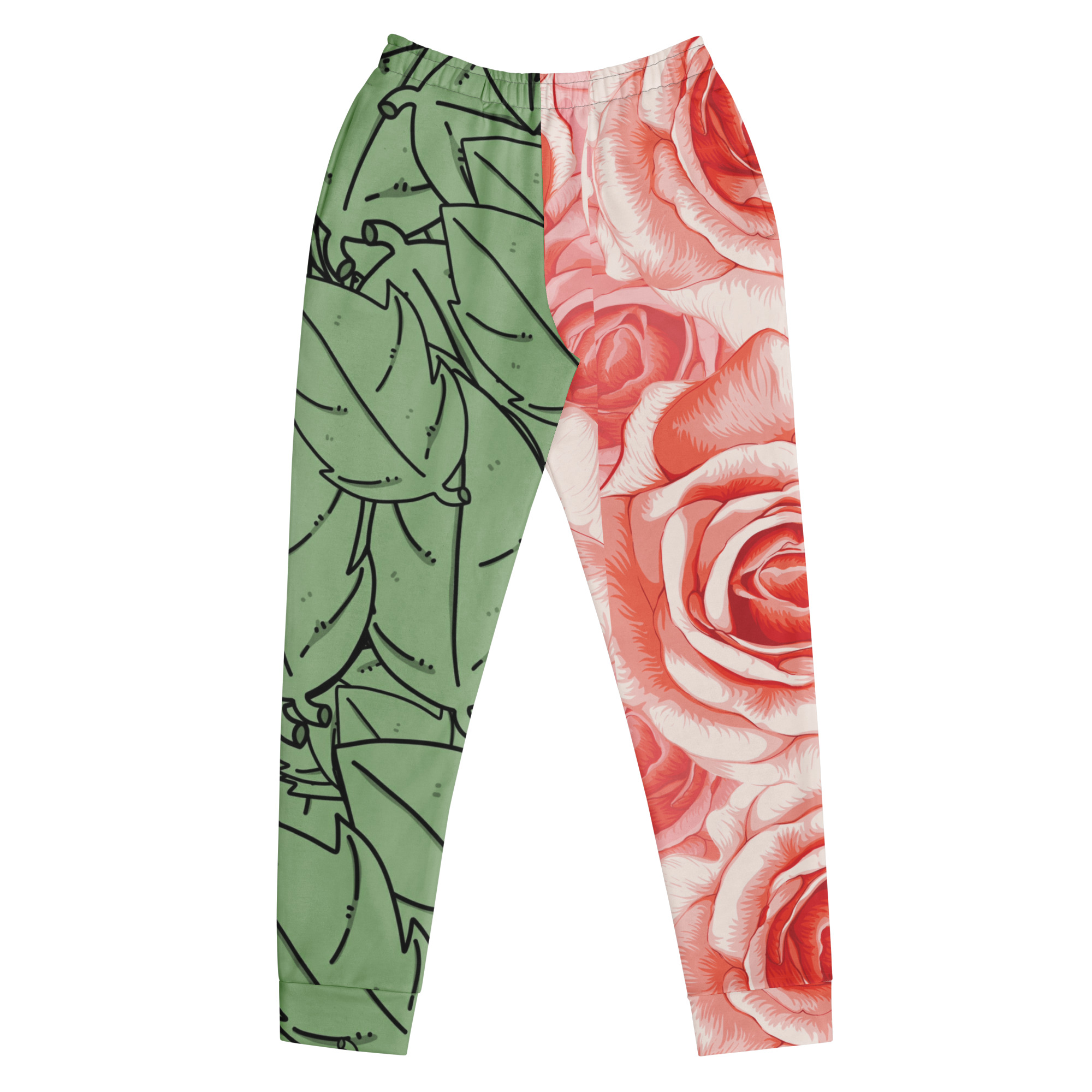 all-over-print-recycled-womens-joggers-white-front-69fea48dce068.jpg Botanical Rose Women's Joggers