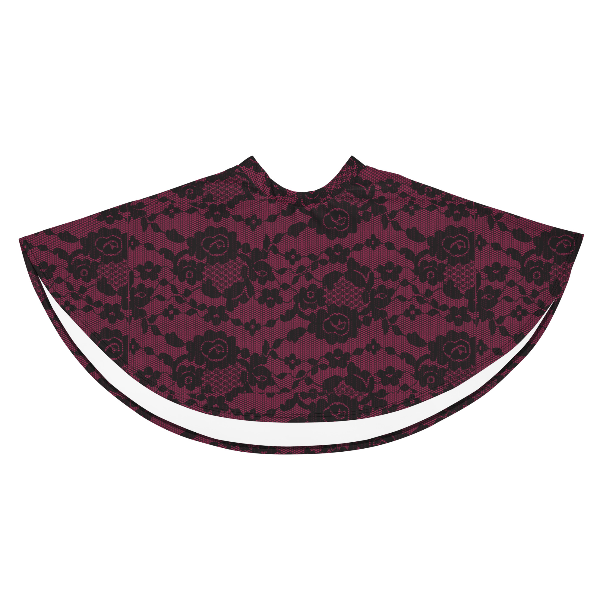 Lipstick Lace Skater Skirt