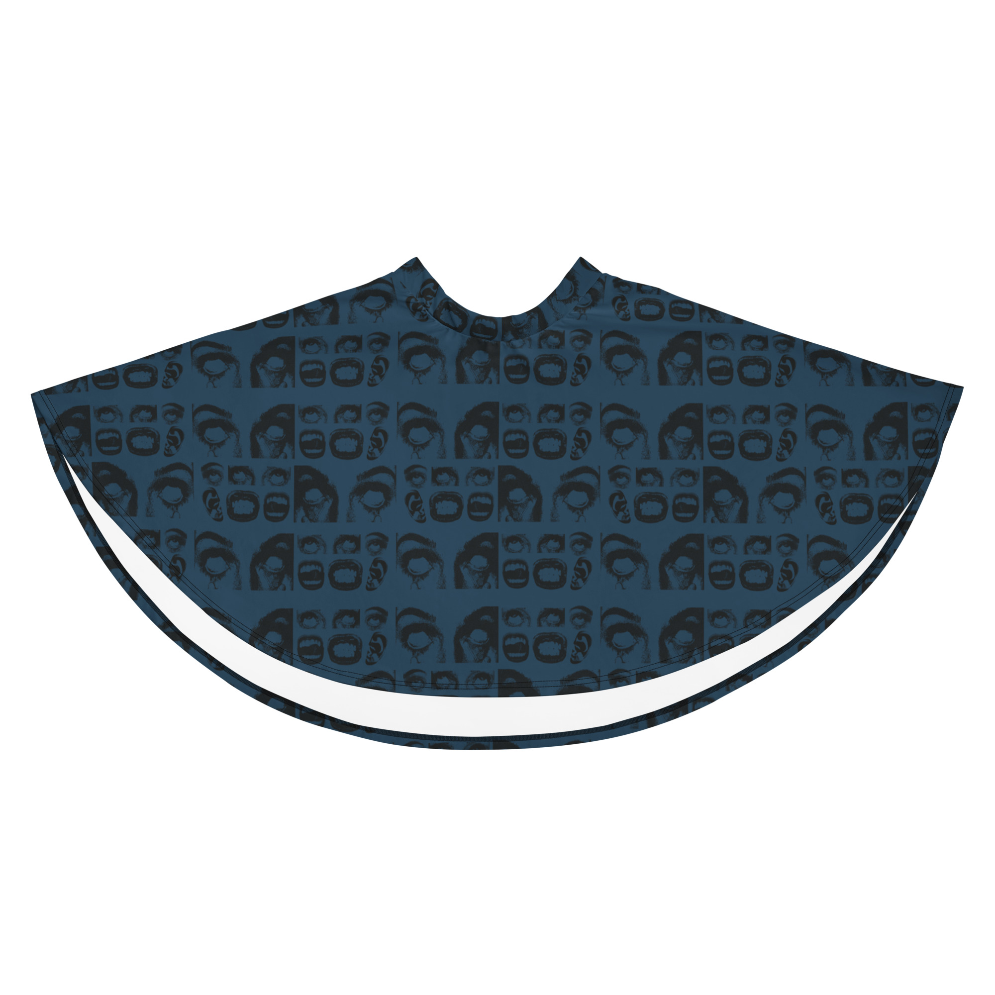 Nocturnal Threads Blue Skater Skirt