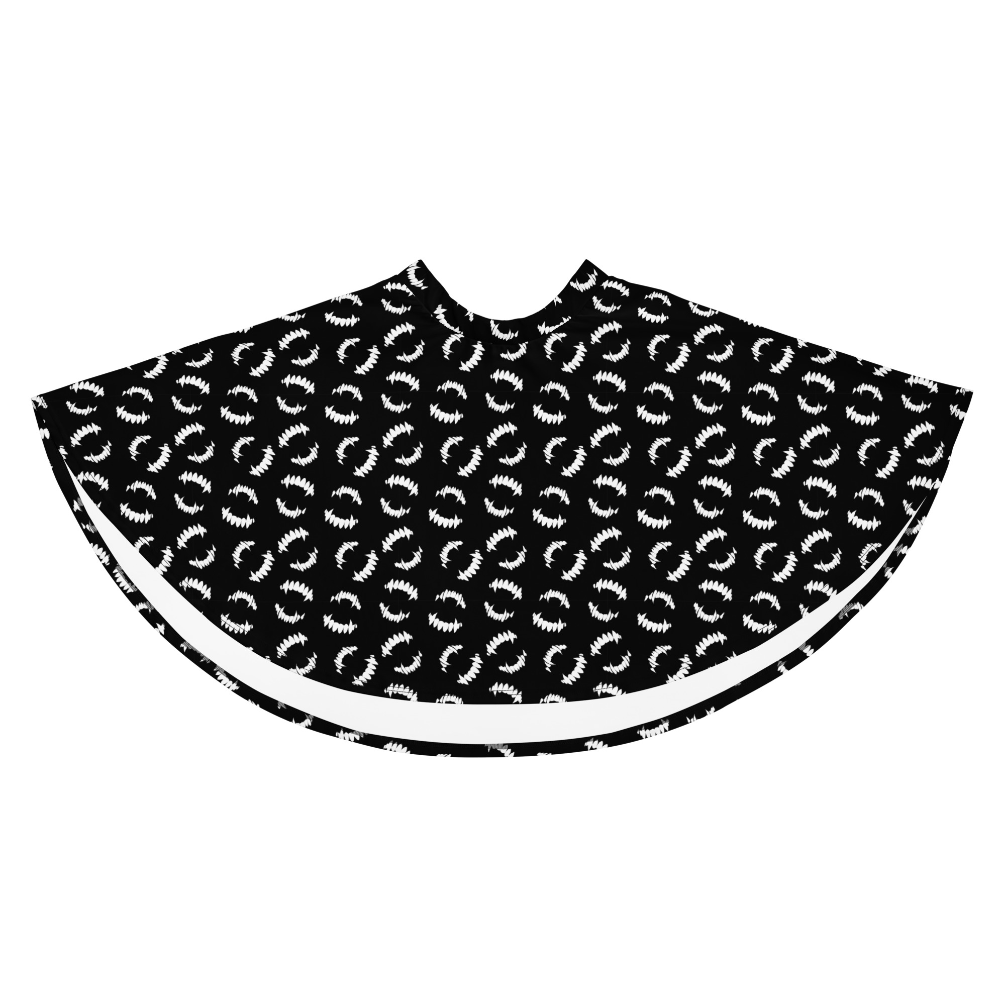 Nocturnal Threads Fangs Skater Skirt