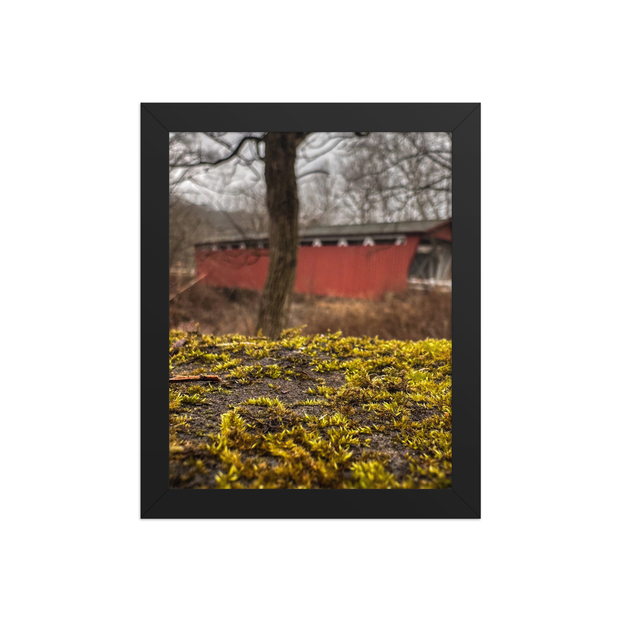 enhanced-matte-paper-framed-poster-in-black-8x10-front-69fea4f2e6221.jpg Covered Bridge Framed poster