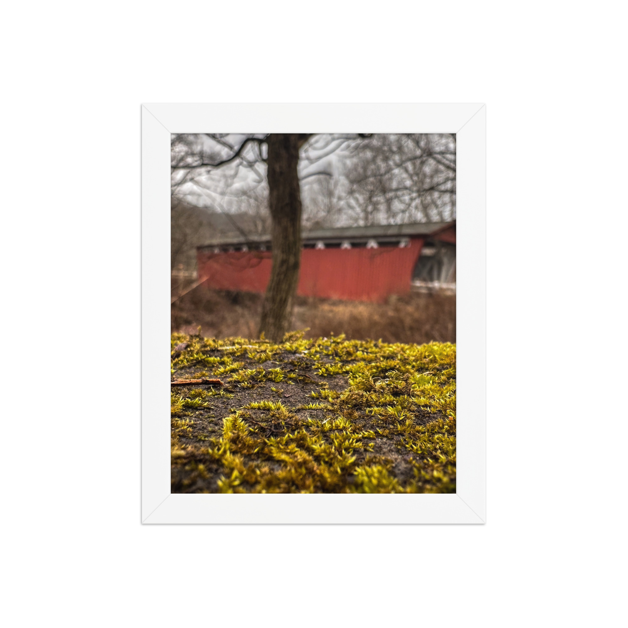 enhanced-matte-paper-framed-poster-in-white-8x10-front-69fea4f2e68fa.jpg Covered Bridge Framed poster
