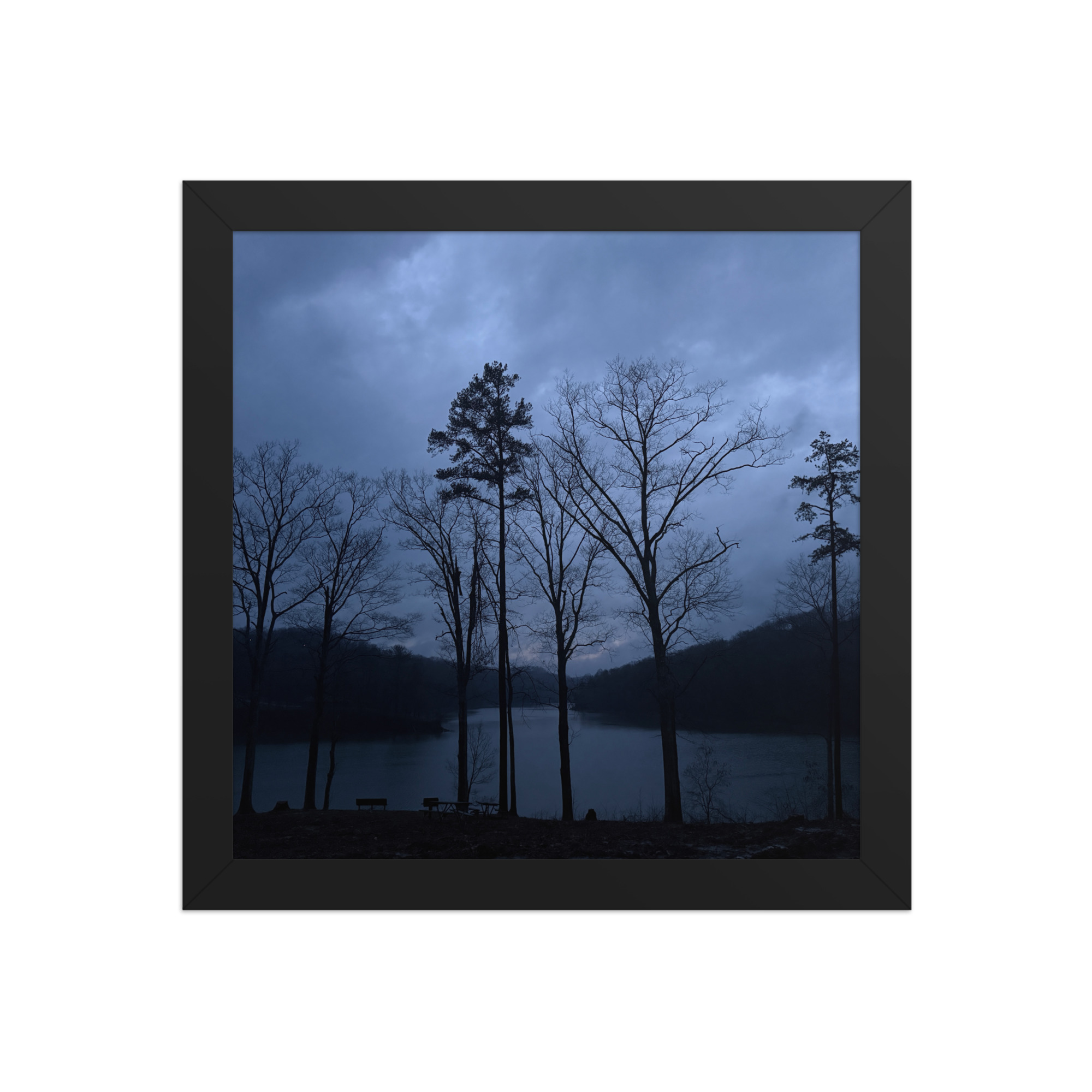 premium-luster-photo-paper-framed-poster-in-black-10x10-front-69fea449a12da.jpg Sad Bench Framed photo paper poster
