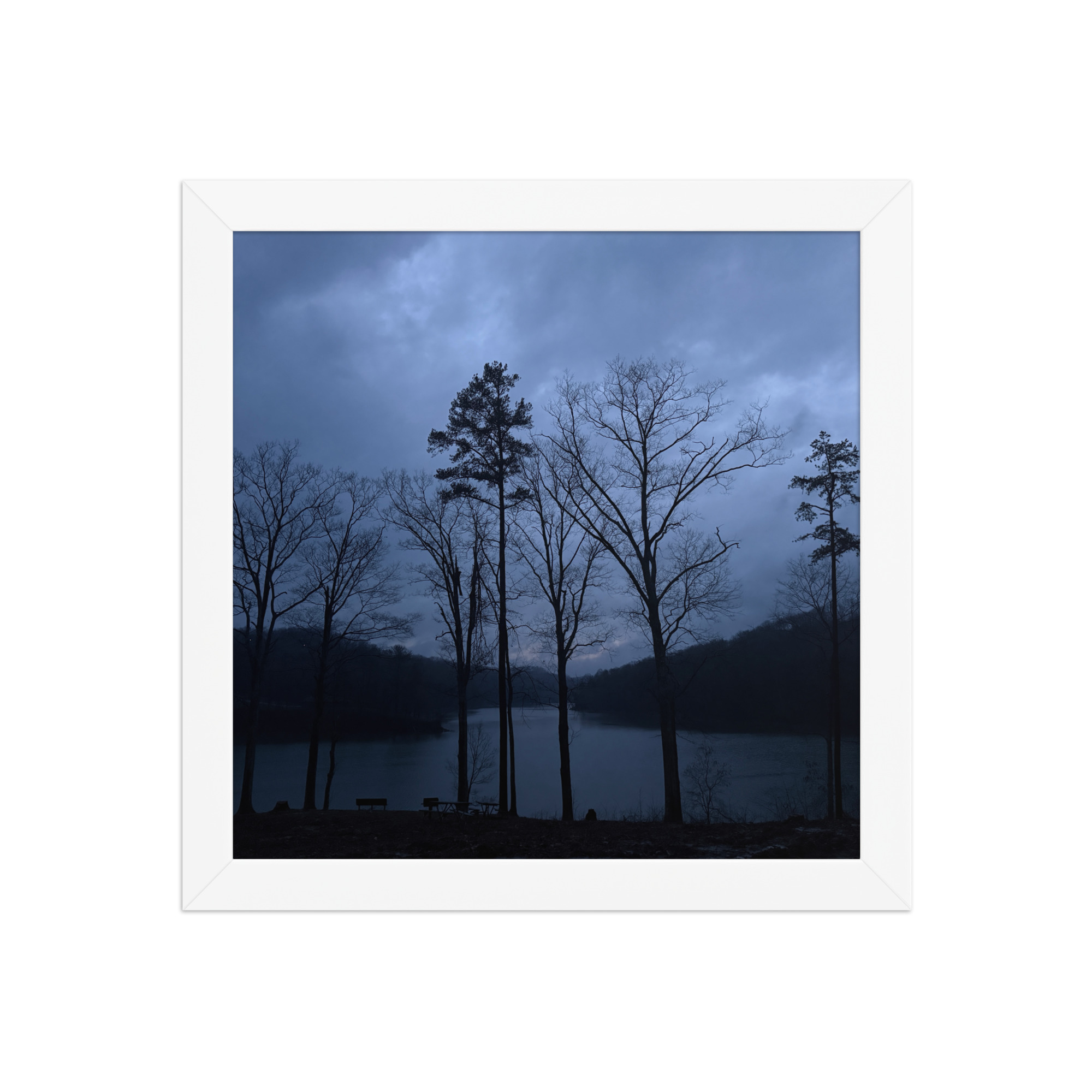 premium-luster-photo-paper-framed-poster-in-white-10x10-front-69fea449a2664.jpg Sad Bench Framed photo paper poster
