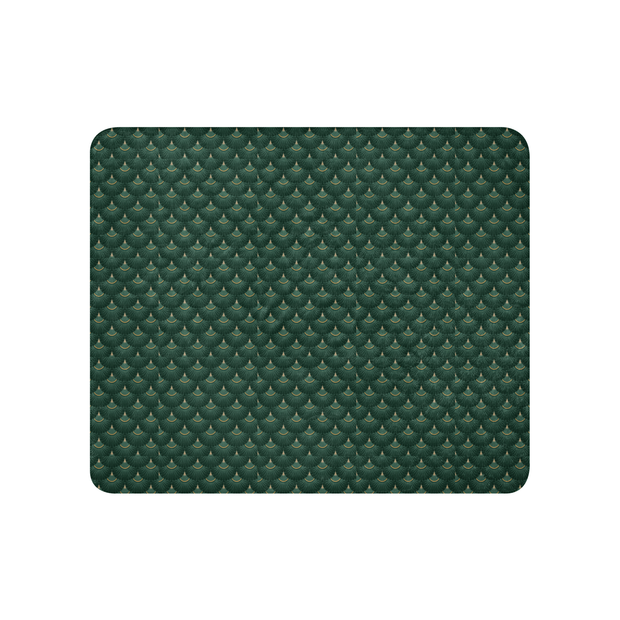 Green Sherpa blanket