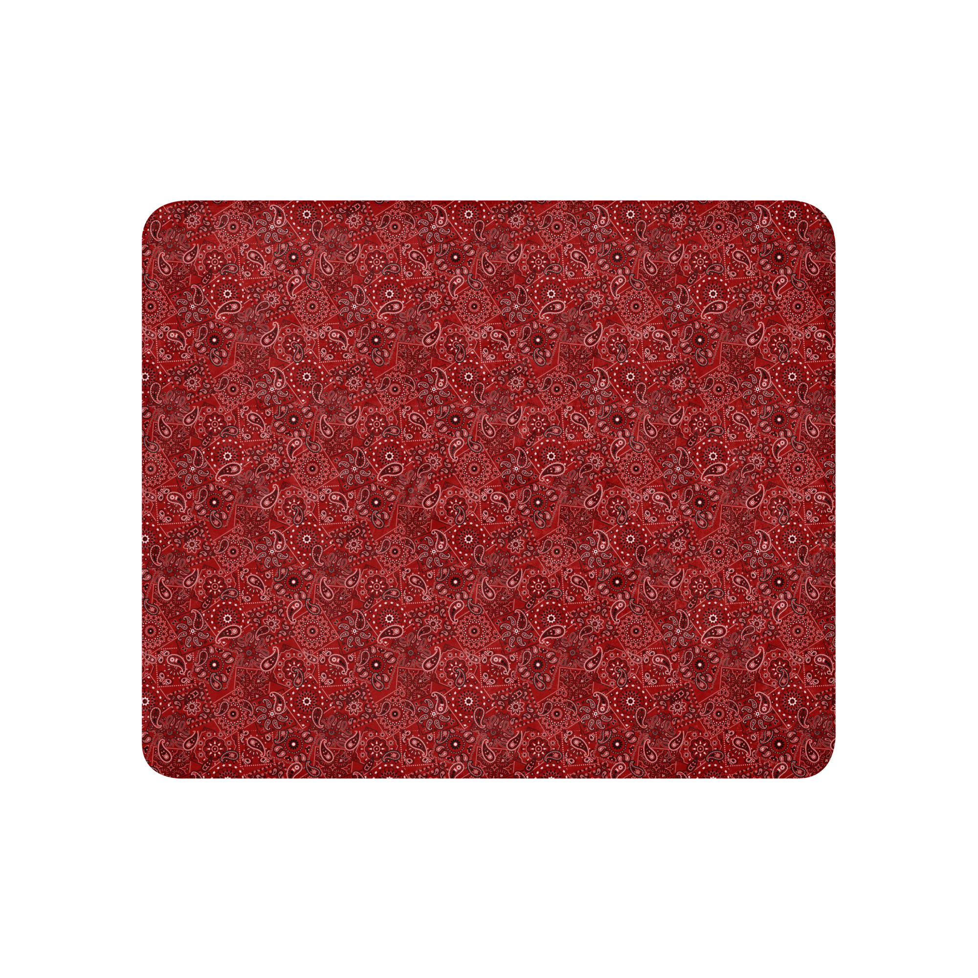 Red Bandana Sherpa blanket
