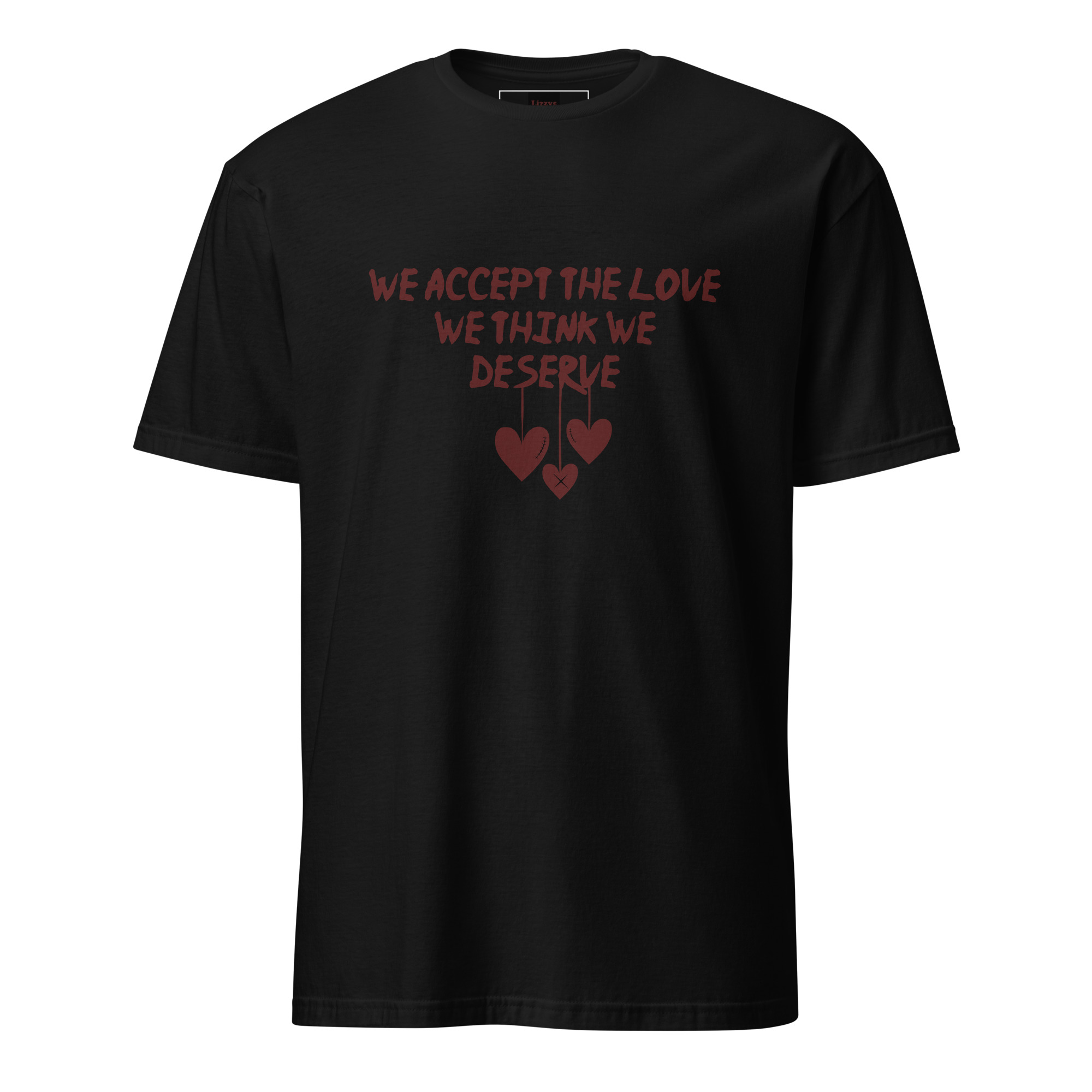 unisex-basic-softstyle-t-shirt-black-front-69fea188e4ec3.jpg The Love We Deserve Short-Sleeve Unisex T-Shirt
