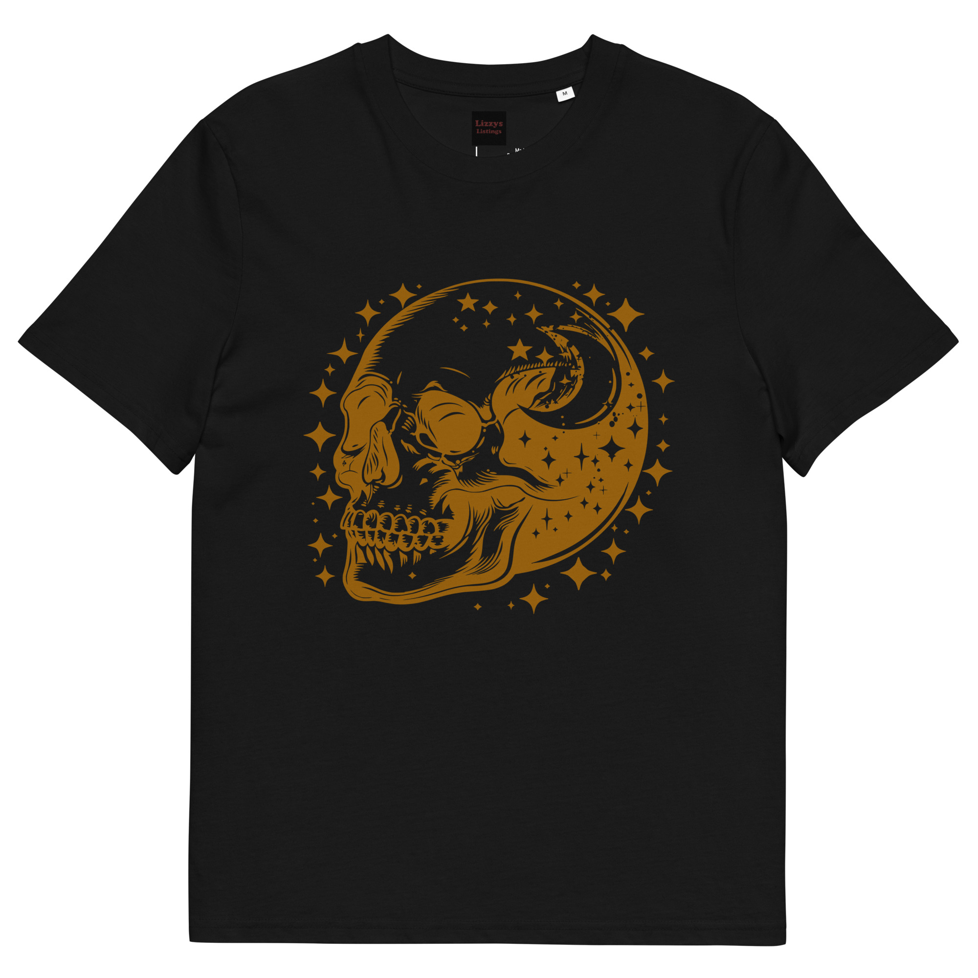 Gold Skull Unisex organic cotton t-shirt