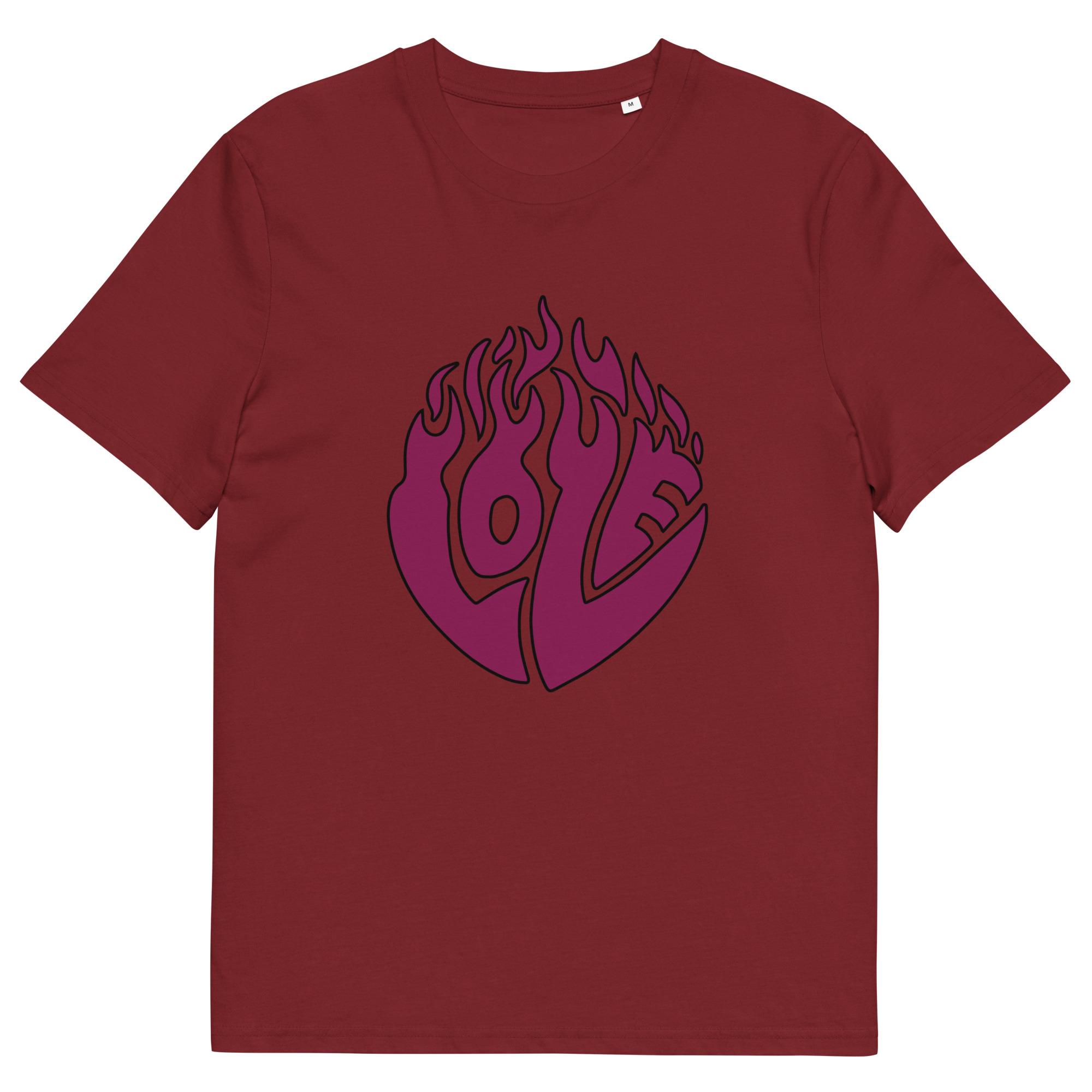unisex-organic-cotton-creator-2.0-t-shirt-burgundy-front-69fea1d0a797b.jpg Love Unisex organic cotton t-shirt
