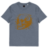 Gold Skull Unisex organic cotton t-shirt