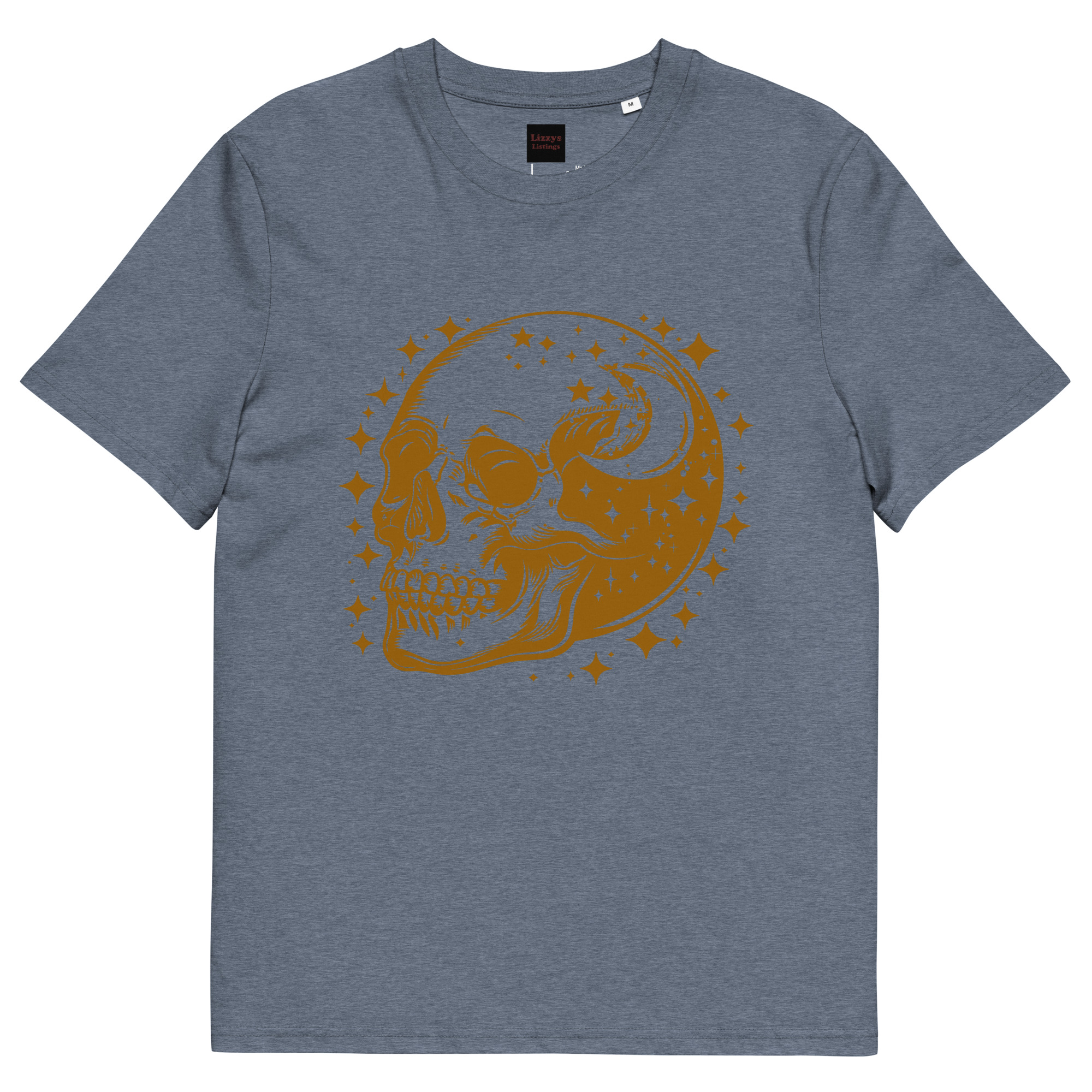 Gold Skull Unisex organic cotton t-shirt