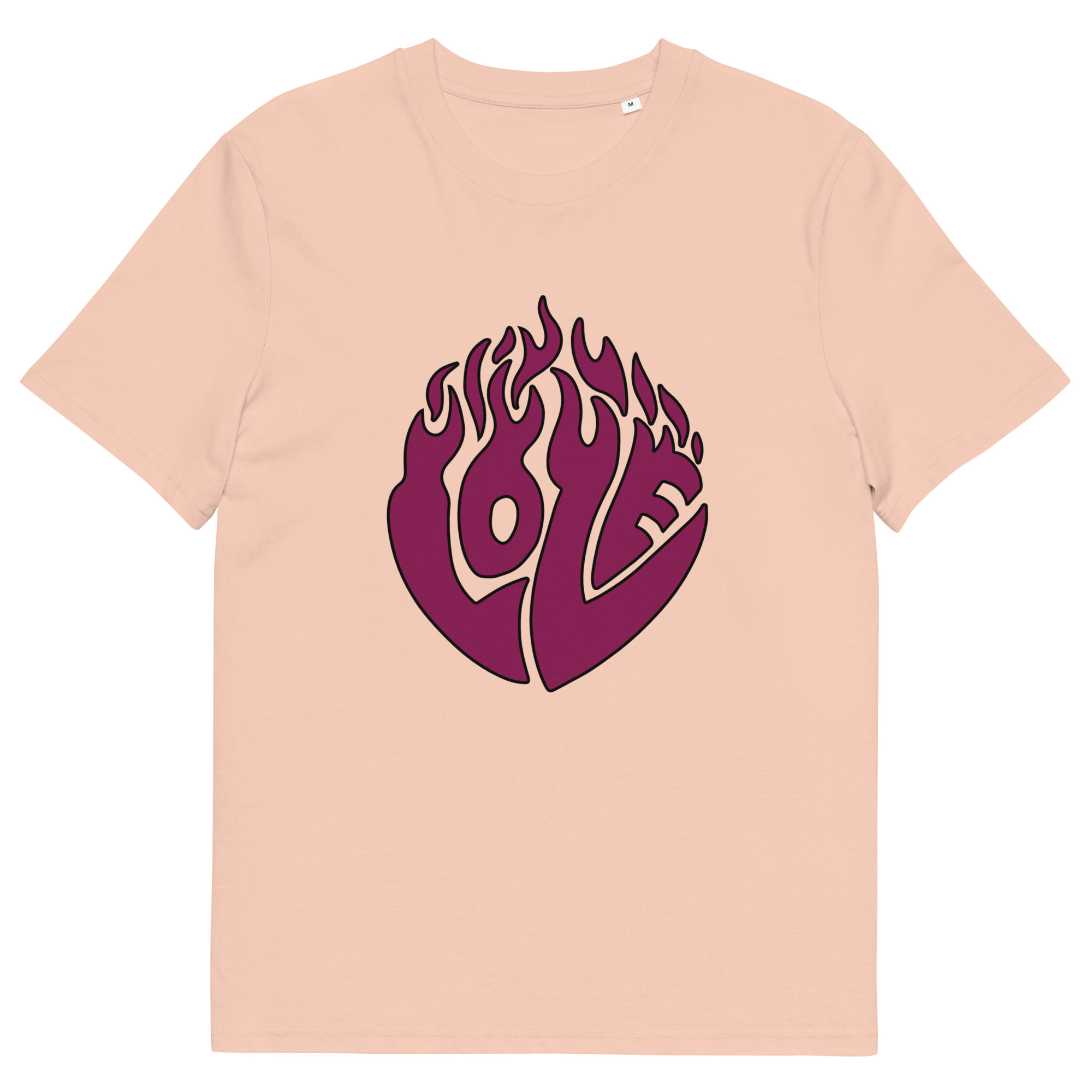 unisex-organic-cotton-creator-2.0-t-shirt-fraiche-peche-front-69fea1d0aa459.jpg Love Unisex organic cotton t-shirt