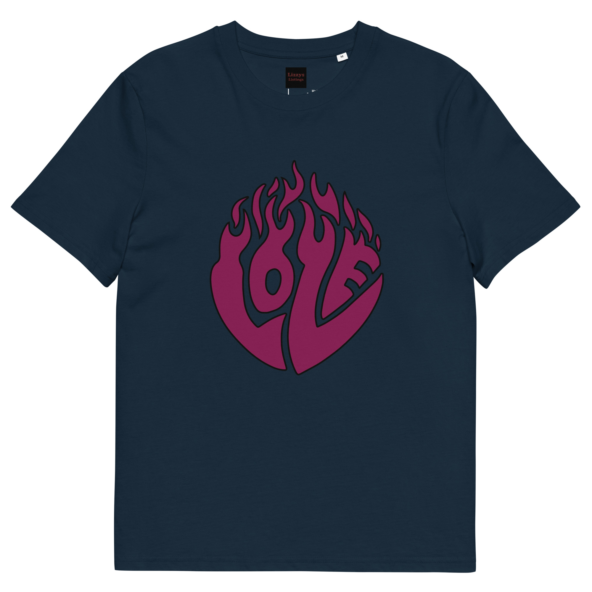 unisex-organic-cotton-creator-2.0-t-shirt-french-navy-front-69fea1d0aab64.jpg Love Unisex organic cotton t-shirt