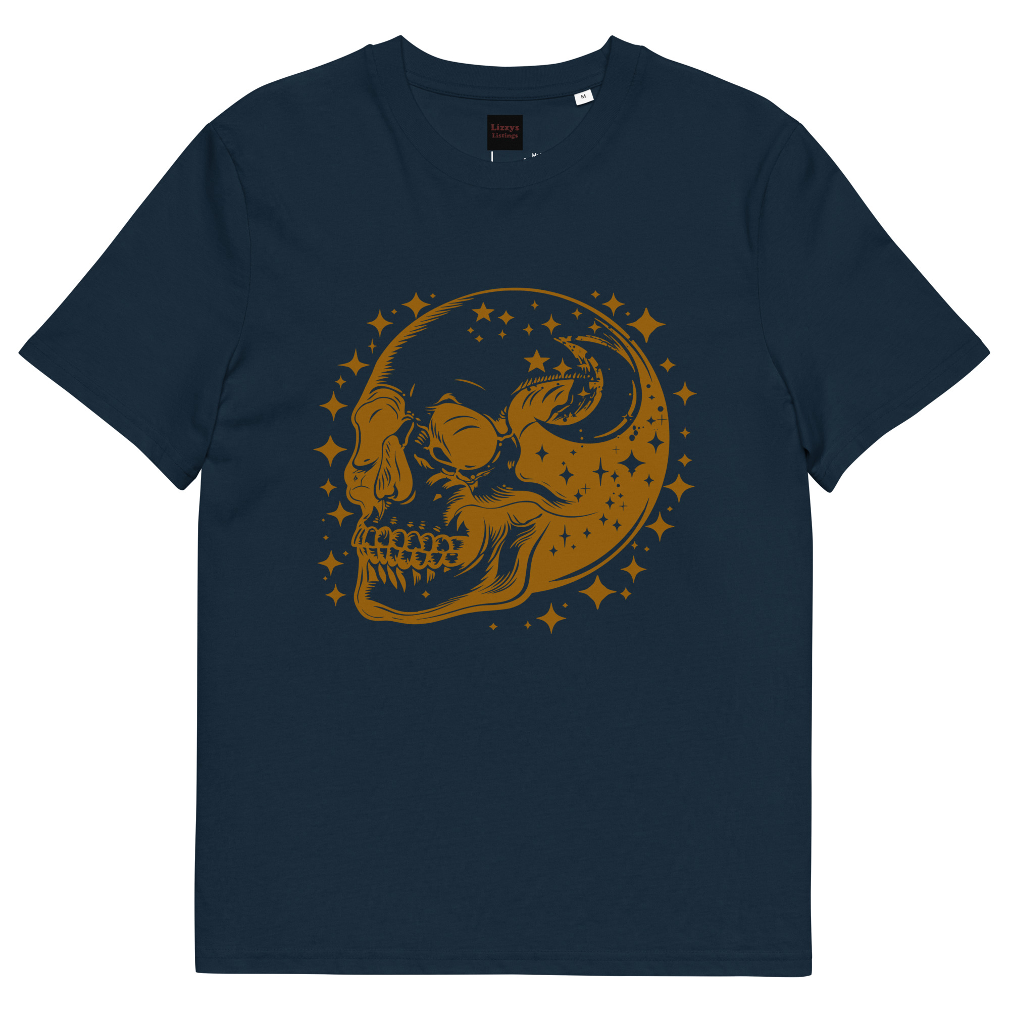 Gold Skull Unisex organic cotton t-shirt