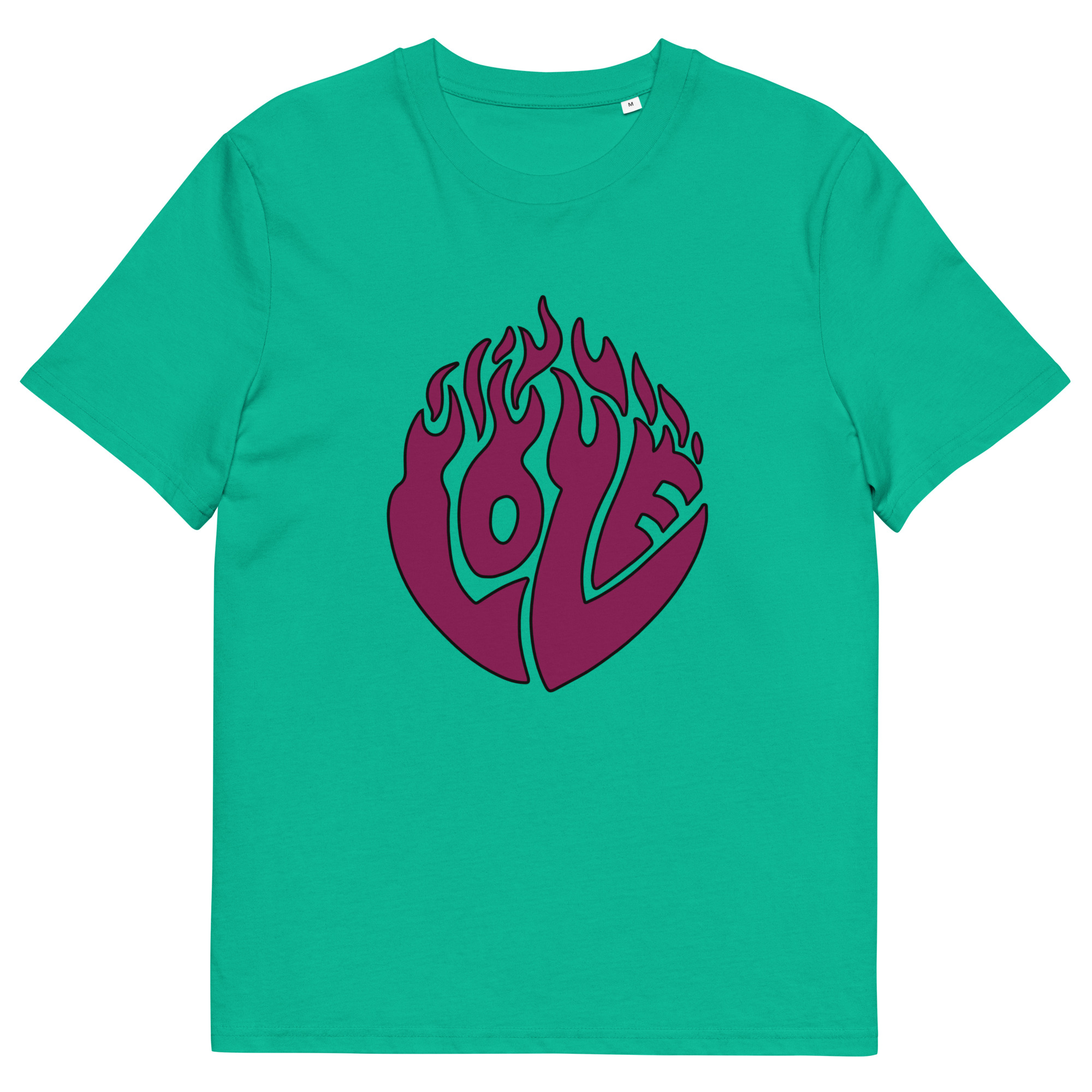 unisex-organic-cotton-creator-2.0-t-shirt-go-green-front-69fea1d0ab2c7.jpg Love Unisex organic cotton t-shirt