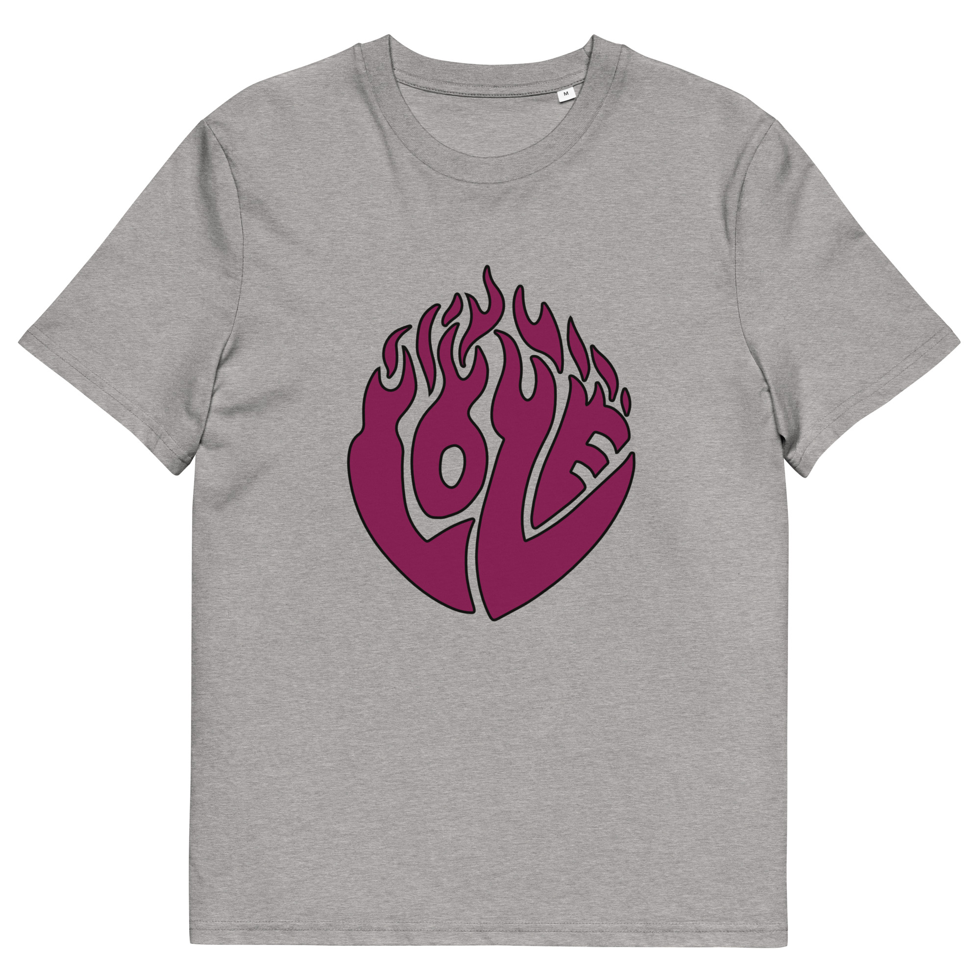 unisex-organic-cotton-creator-2.0-t-shirt-heather-grey-front-69fea1d0ac210.jpg Love Unisex organic cotton t-shirt