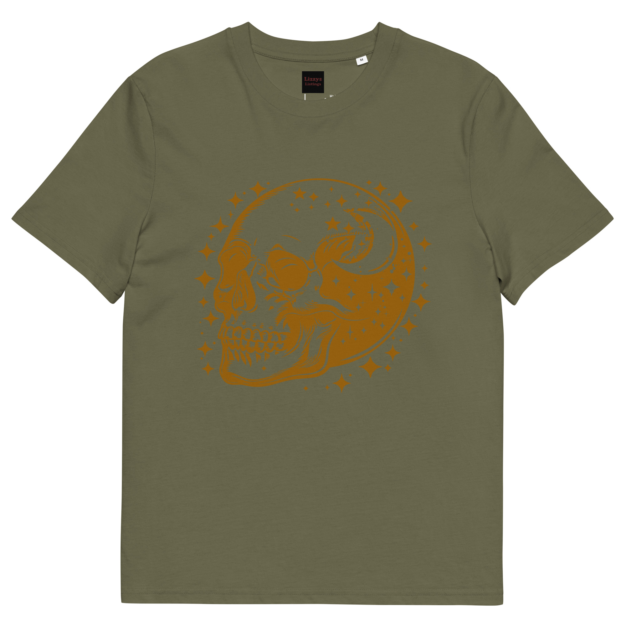 Gold Skull Unisex organic cotton t-shirt