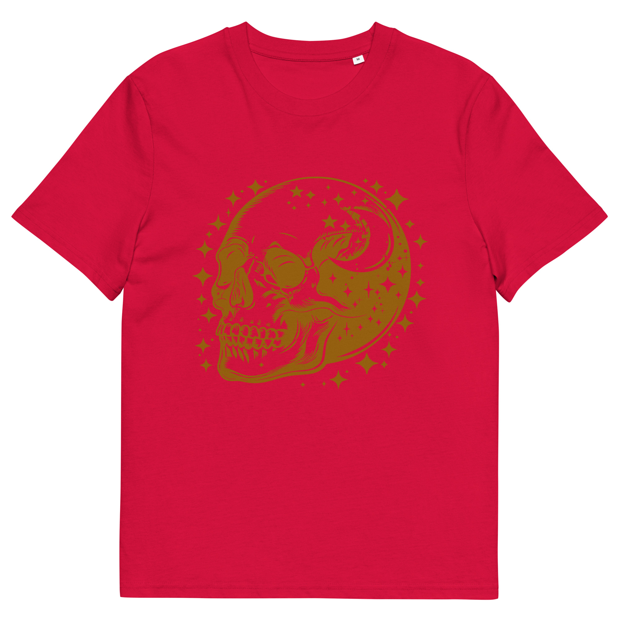 Gold Skull Unisex organic cotton t-shirt