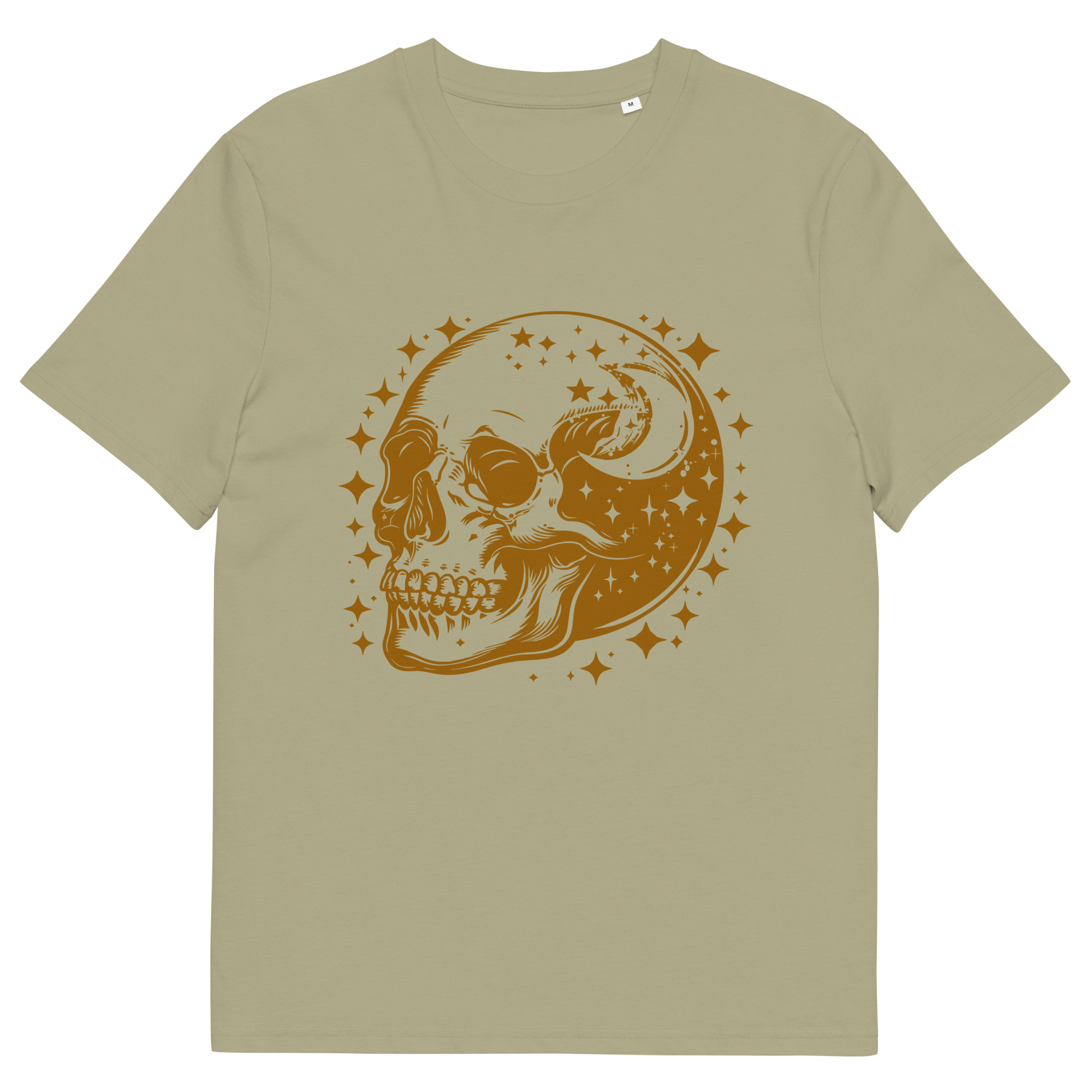 Gold Skull Unisex organic cotton t-shirt