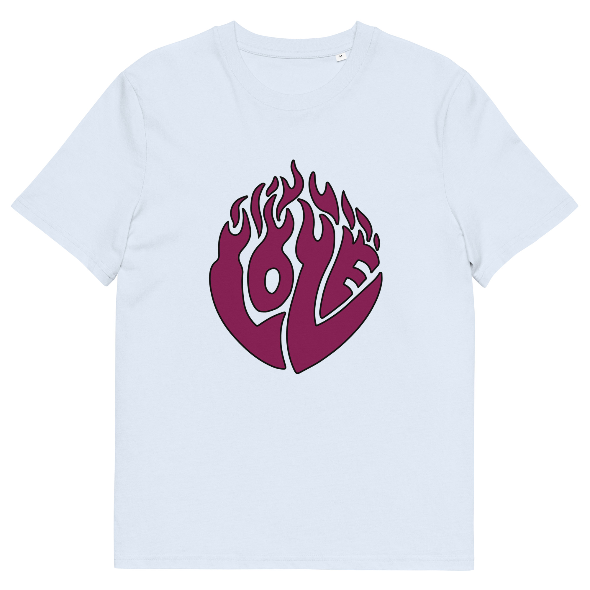 unisex-organic-cotton-creator-2.0-t-shirt-serene-blue-front-69fea1d0aec92.jpg Love Unisex organic cotton t-shirt