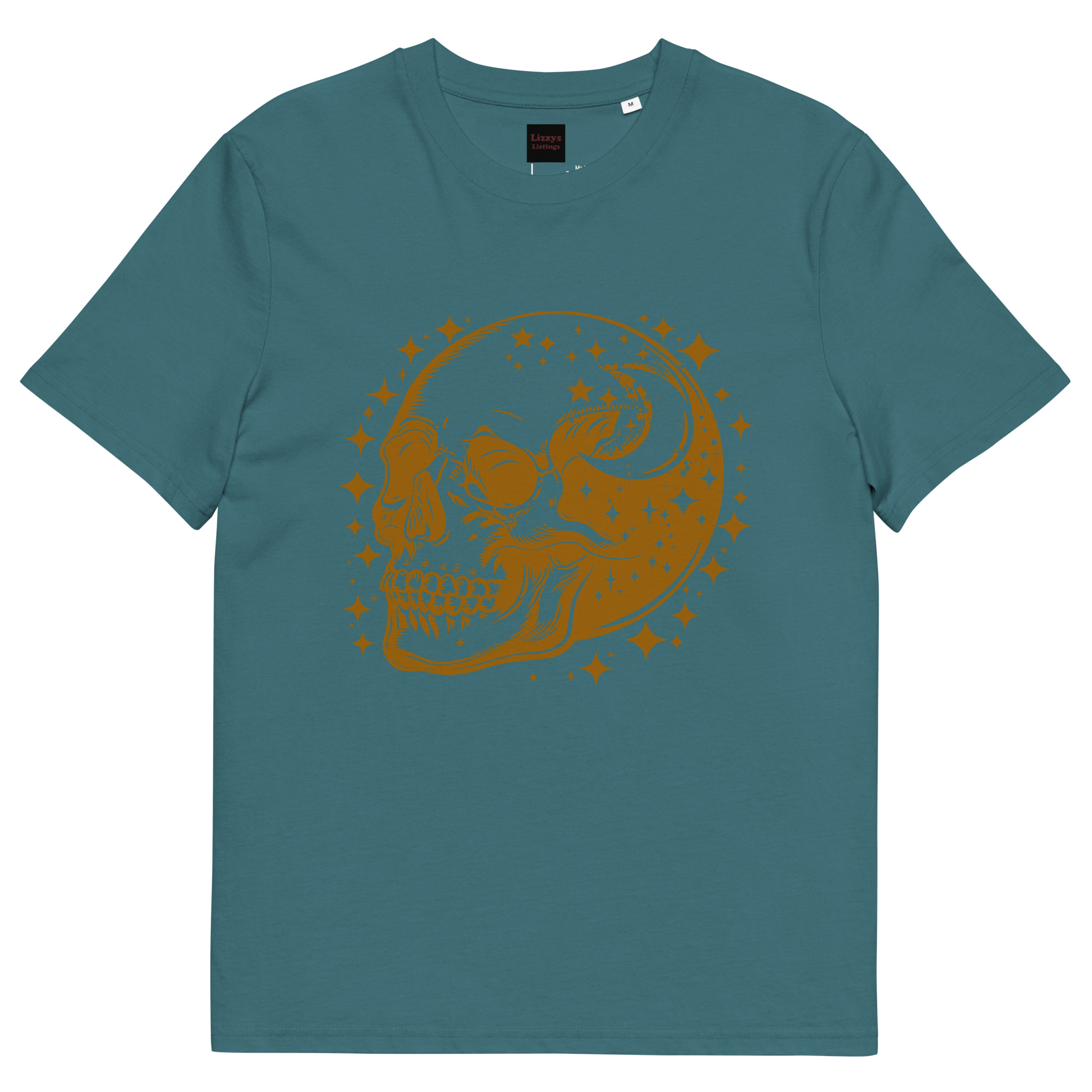 Gold Skull Unisex organic cotton t-shirt