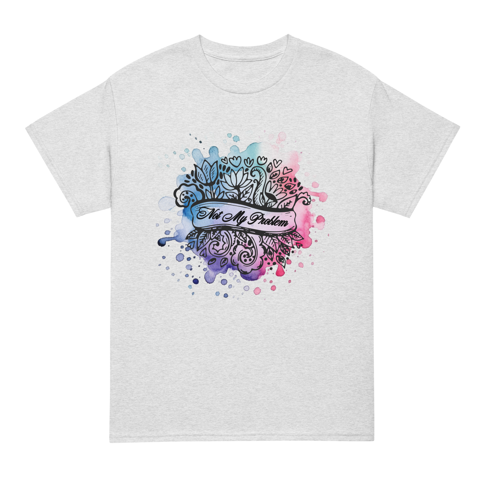 unisex-sports-tee-ash-front-69fea4ca4eeea.jpg Not My Problem DryBlend® T-Shirt