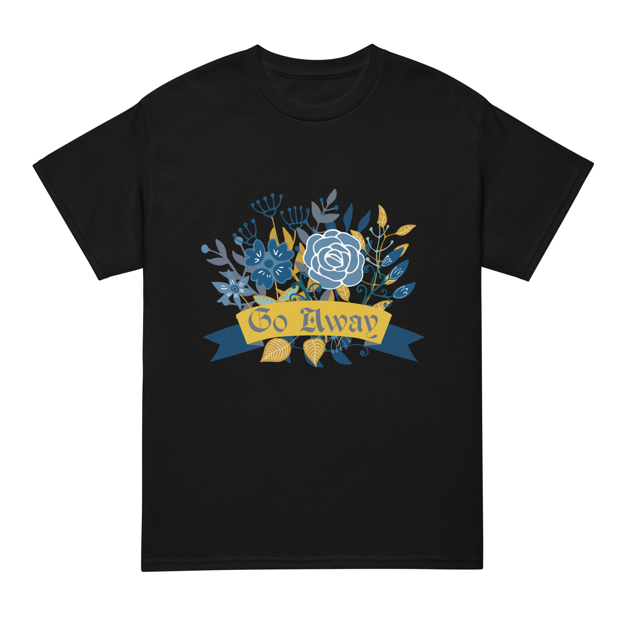 unisex-sports-tee-black-front-69fea4ca0f100.jpg Go Away DryBlend® T-Shirt