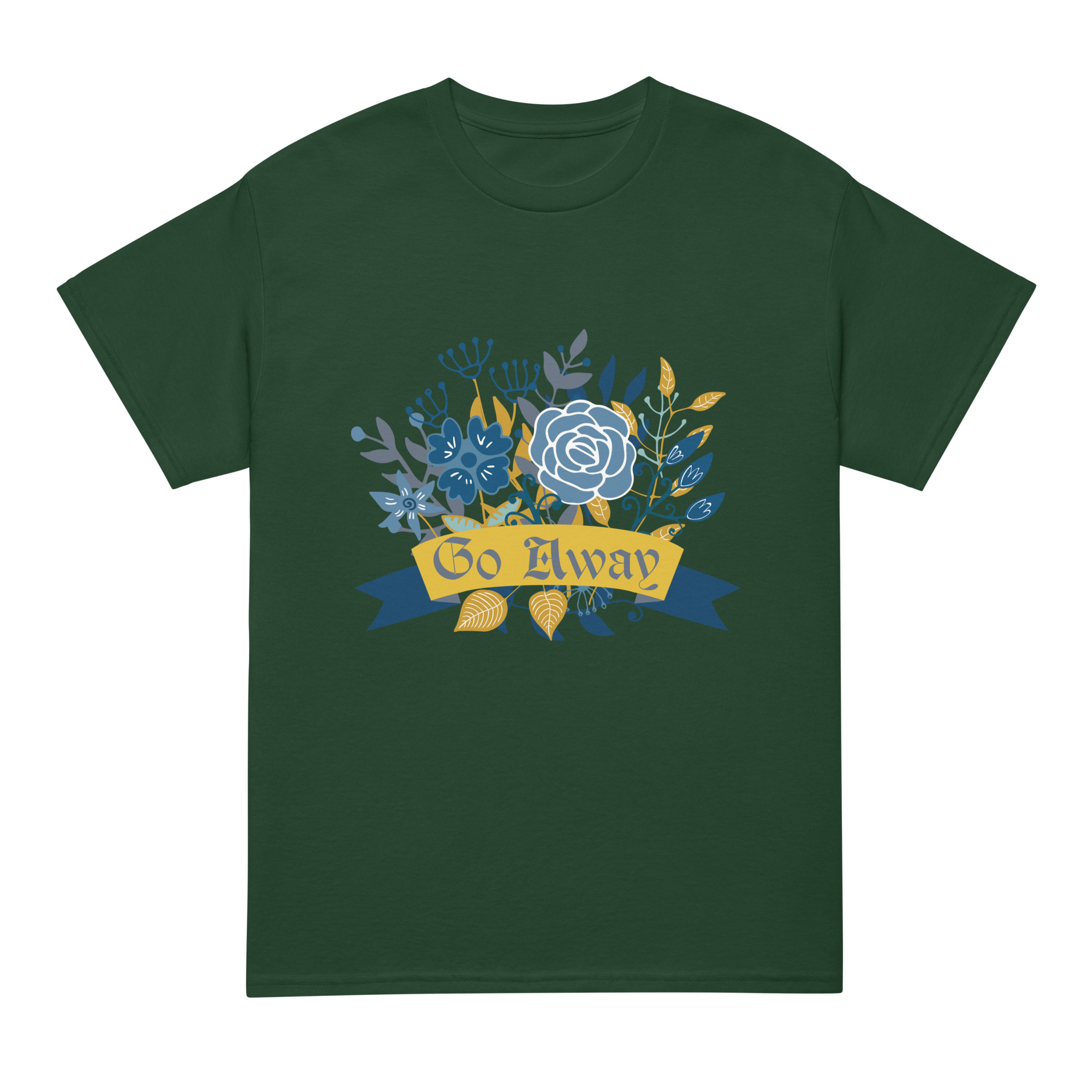 unisex-sports-tee-forest-green-front-69fea4ca0f290.jpg Go Away DryBlend® T-Shirt