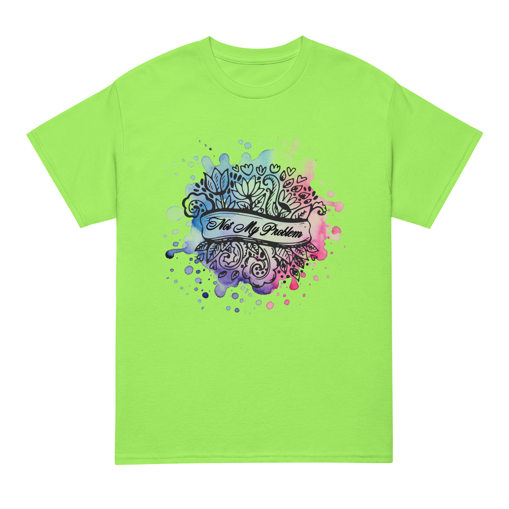 unisex-sports-tee-lime-front-69fea4ca4fd82.jpg Not My Problem DryBlend® T-Shirt