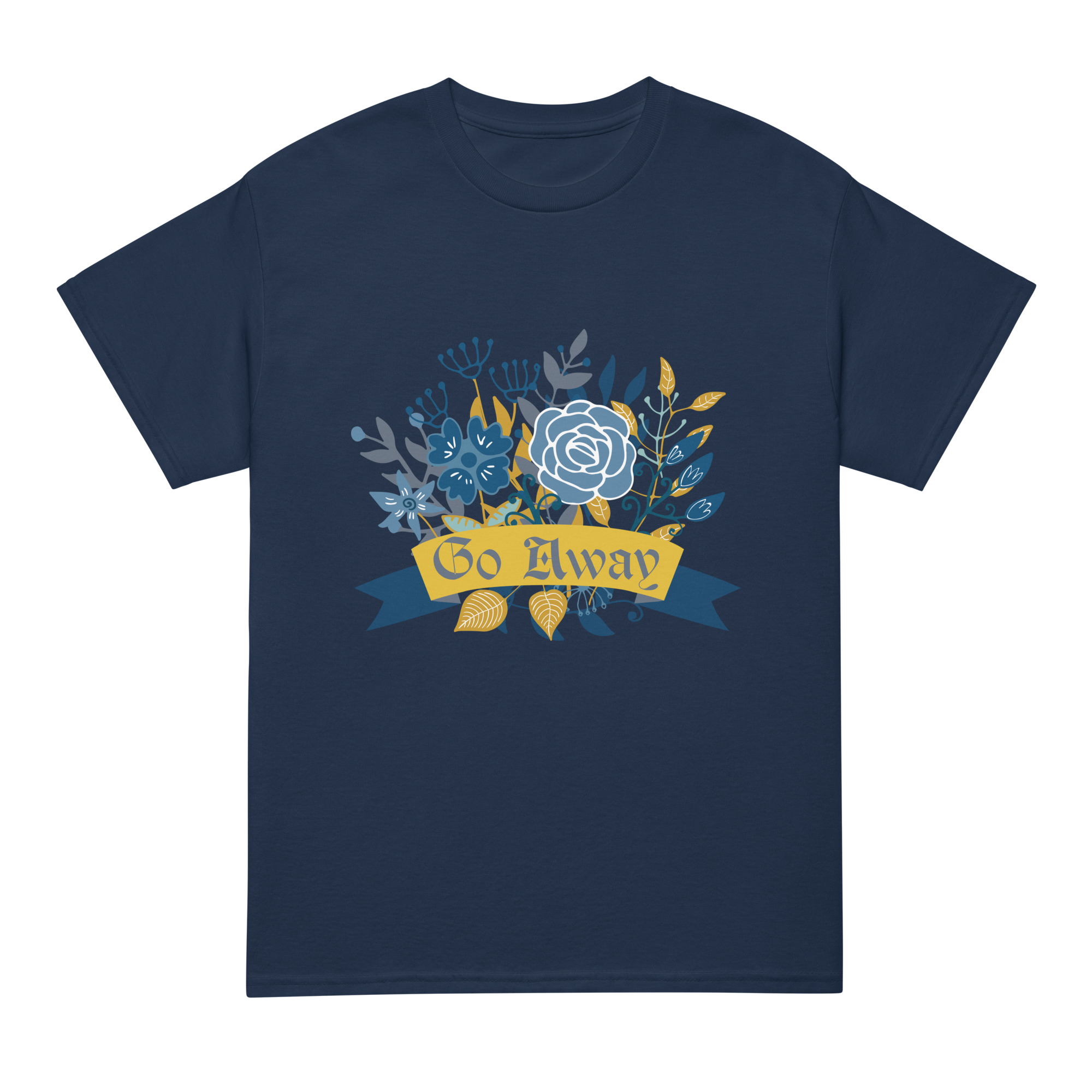 unisex-sports-tee-navy-front-69fea4ca0f580.jpg Go Away DryBlend® T-Shirt