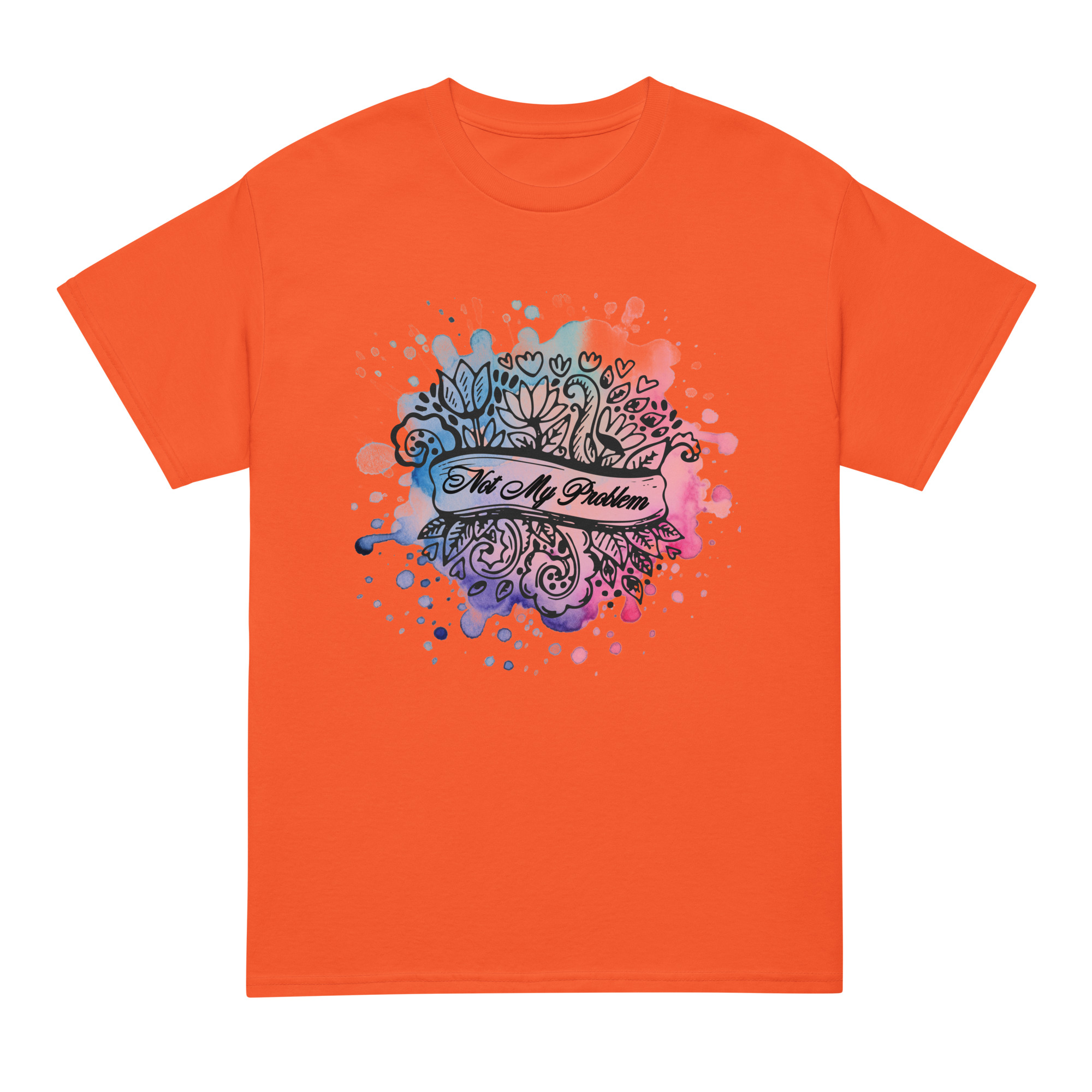 unisex-sports-tee-orange-front-69fea4ca50050.jpg Not My Problem DryBlend® T-Shirt