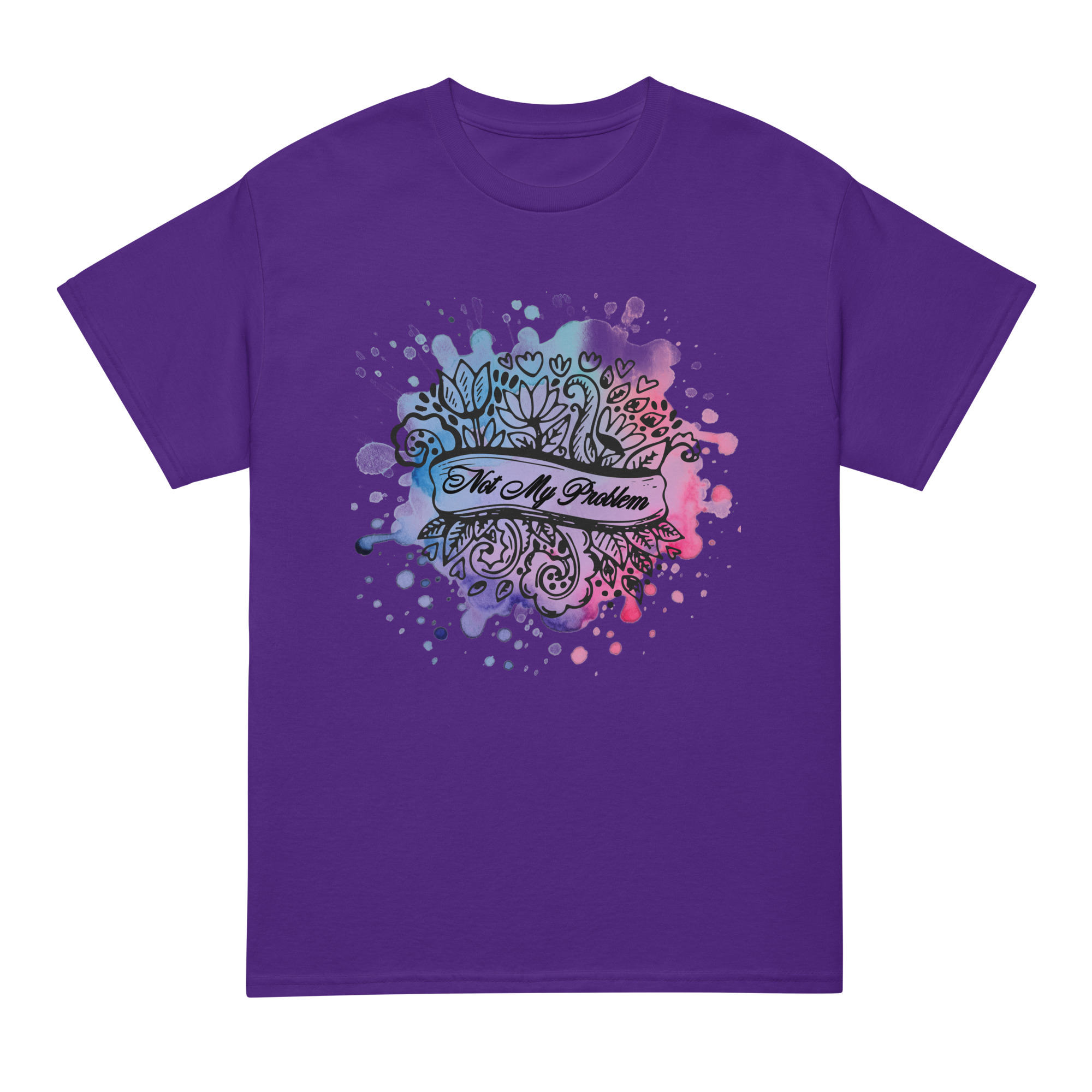 unisex-sports-tee-purple-front-69fea4ca500be.jpg Not My Problem DryBlend® T-Shirt