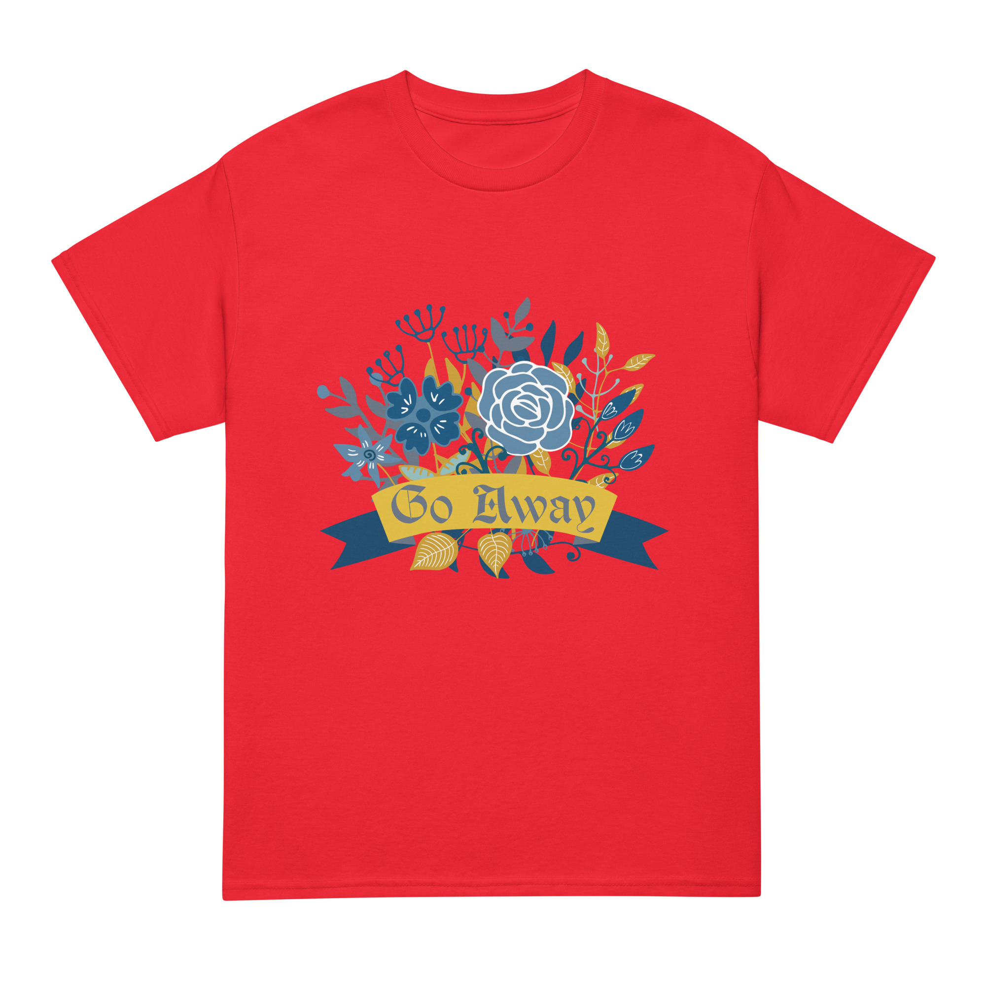 unisex-sports-tee-red-front-69fea4ca0f6b6.jpg Go Away DryBlend® T-Shirt