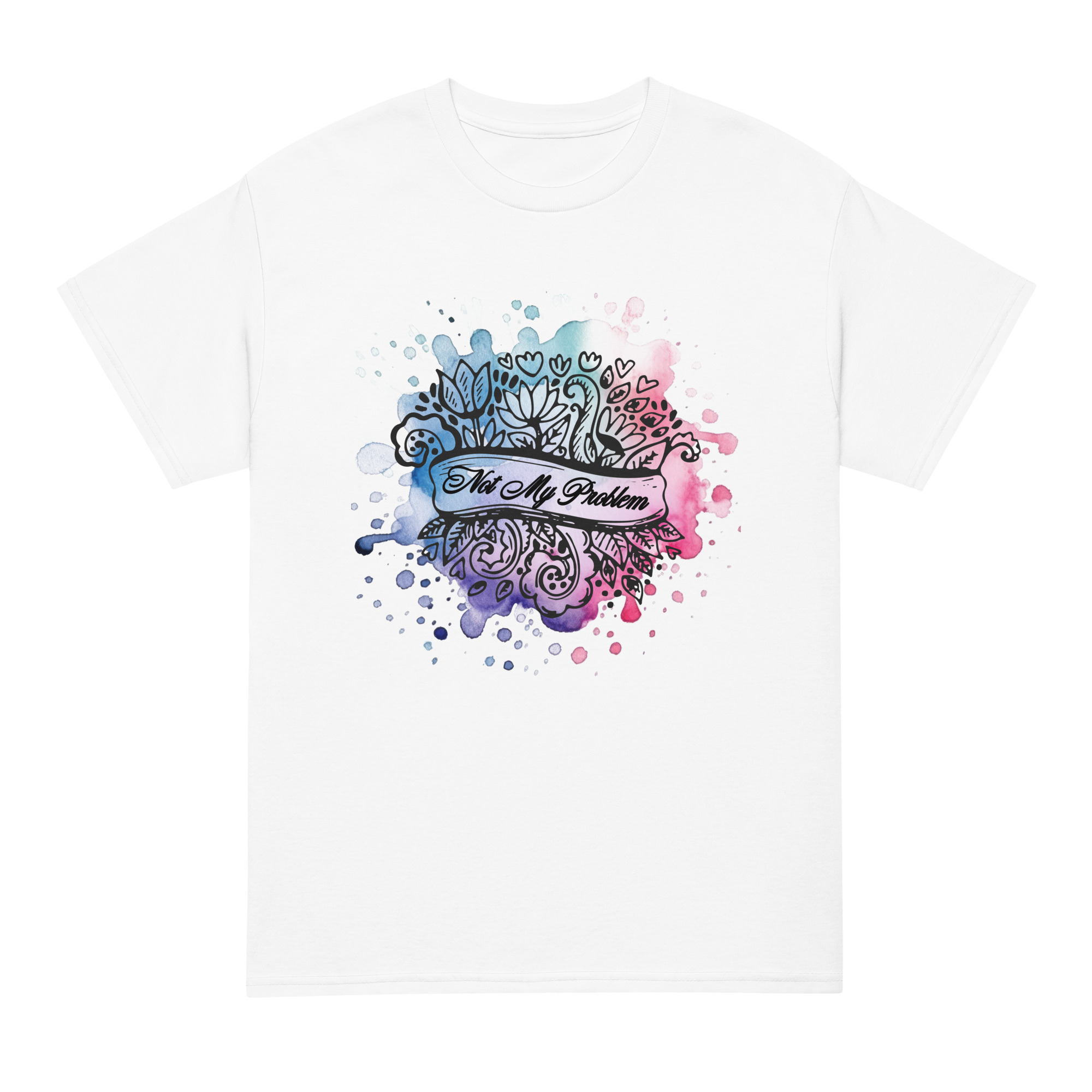 unisex-sports-tee-white-front-69fea4ca501f6.jpg Not My Problem DryBlend® T-Shirt