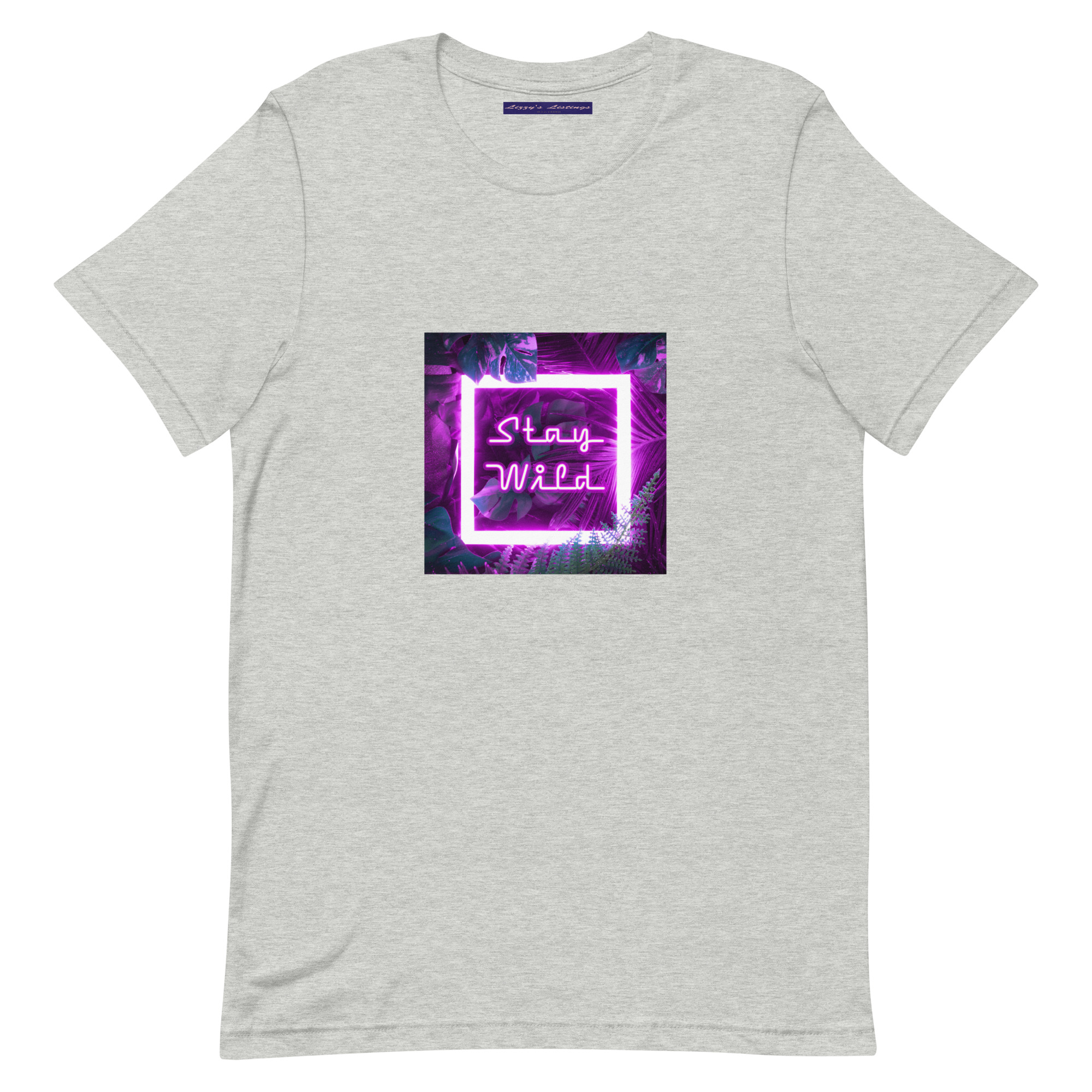 unisex-staple-t-shirt-athletic-heather-front-69fea2ab661e8.jpg Stay Wild Tee