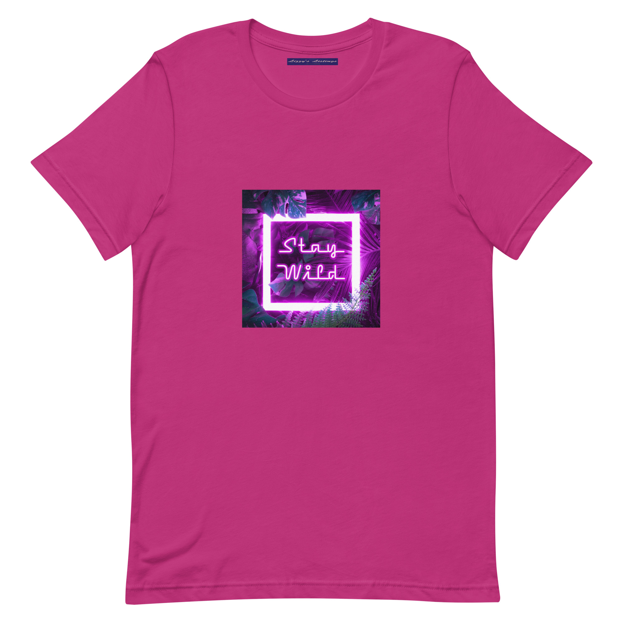 unisex-staple-t-shirt-berry-front-69fea2ab69351.jpg Stay Wild Tee