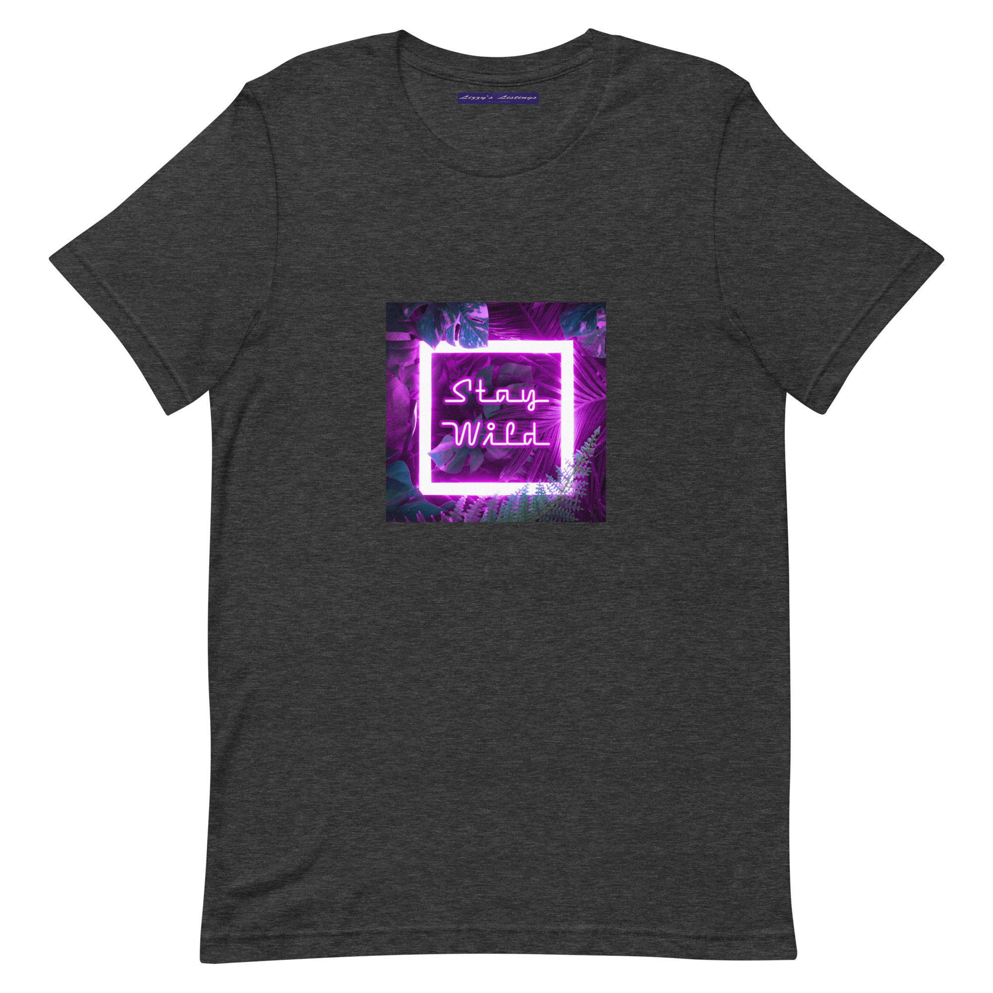 unisex-staple-t-shirt-dark-grey-heather-front-69fea2ab70ca7.jpg Stay Wild Tee