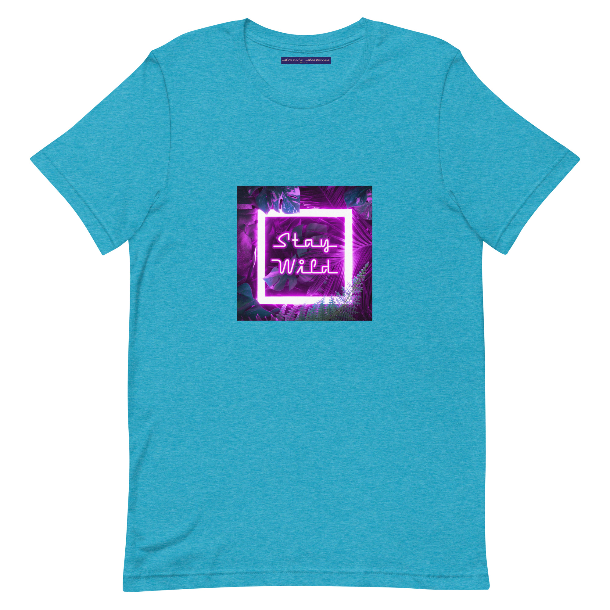 unisex-staple-t-shirt-heather-aqua-front-69fea2abba978.jpg Stay Wild Tee