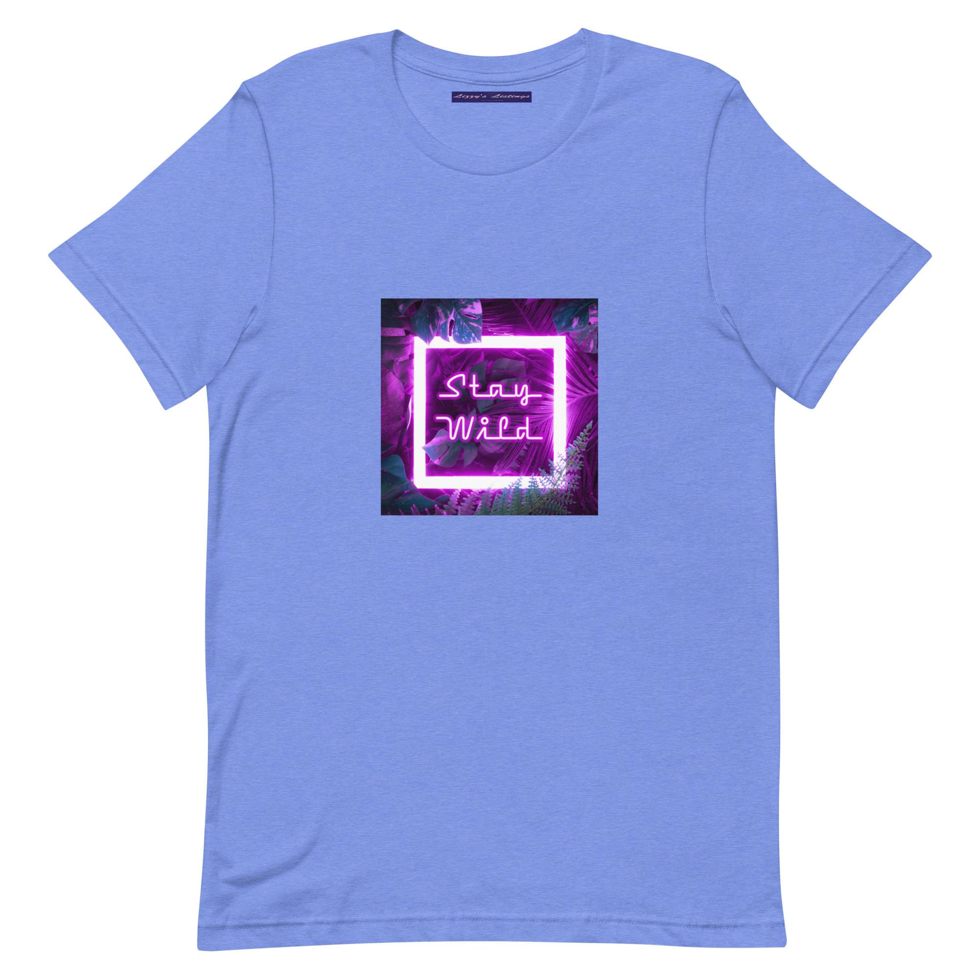 unisex-staple-t-shirt-heather-columbia-blue-front-69fea2abb568d.jpg Stay Wild Tee