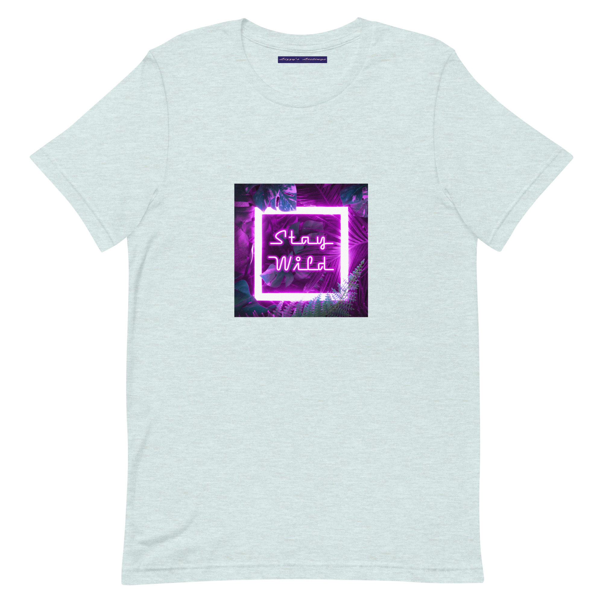 unisex-staple-t-shirt-heather-prism-ice-blue-front-69fea2ab8614f.jpg Stay Wild Tee