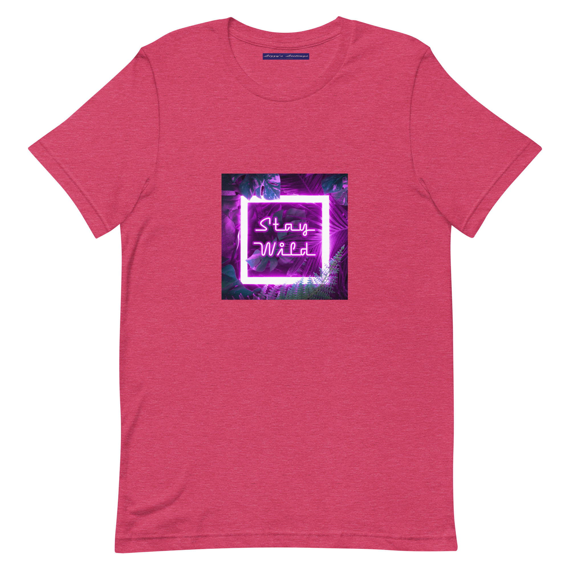 unisex-staple-t-shirt-heather-raspberry-front-69fea2ab8a071.jpg Stay Wild Tee