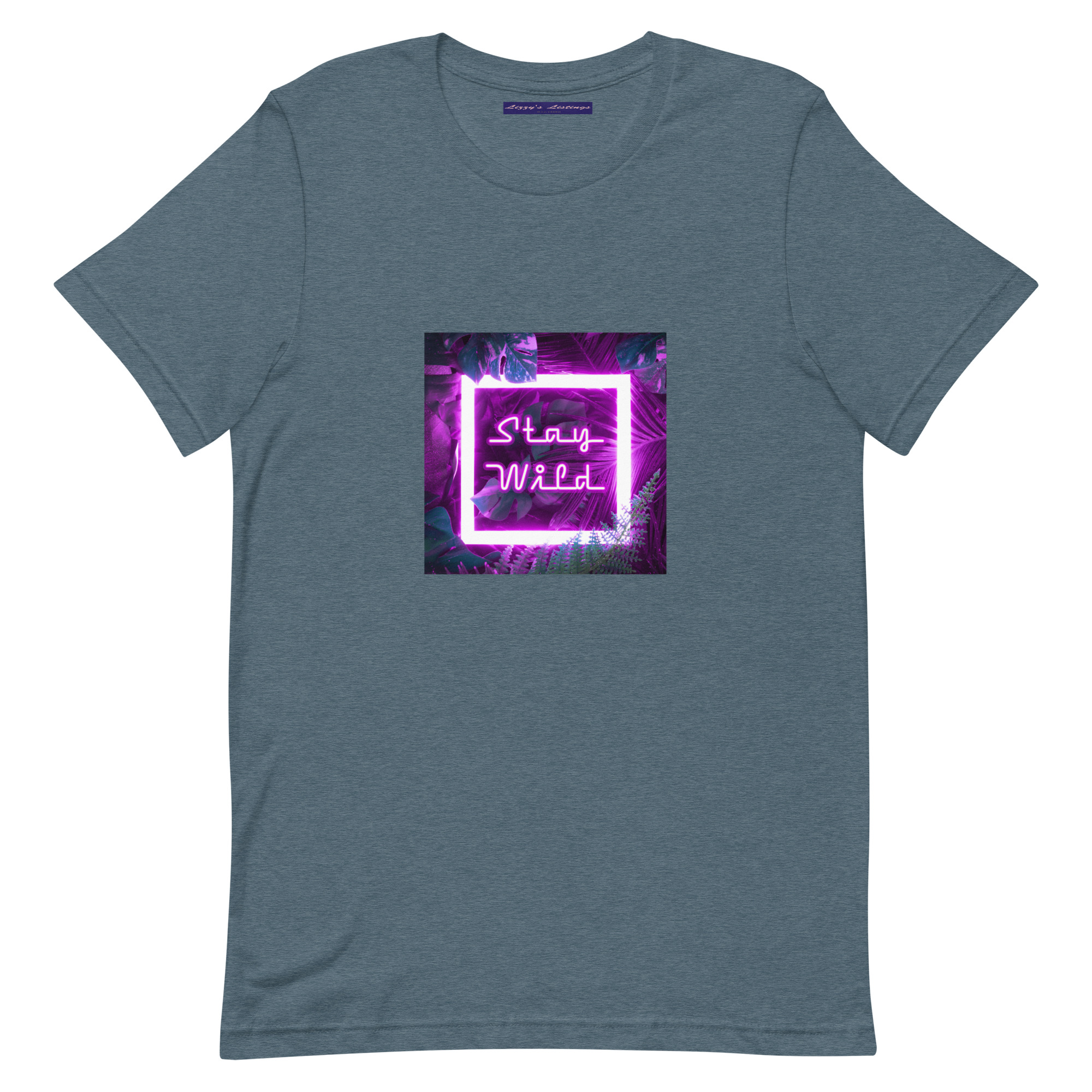 unisex-staple-t-shirt-heather-slate-front-69fea2ab8bf2d.jpg Stay Wild Tee