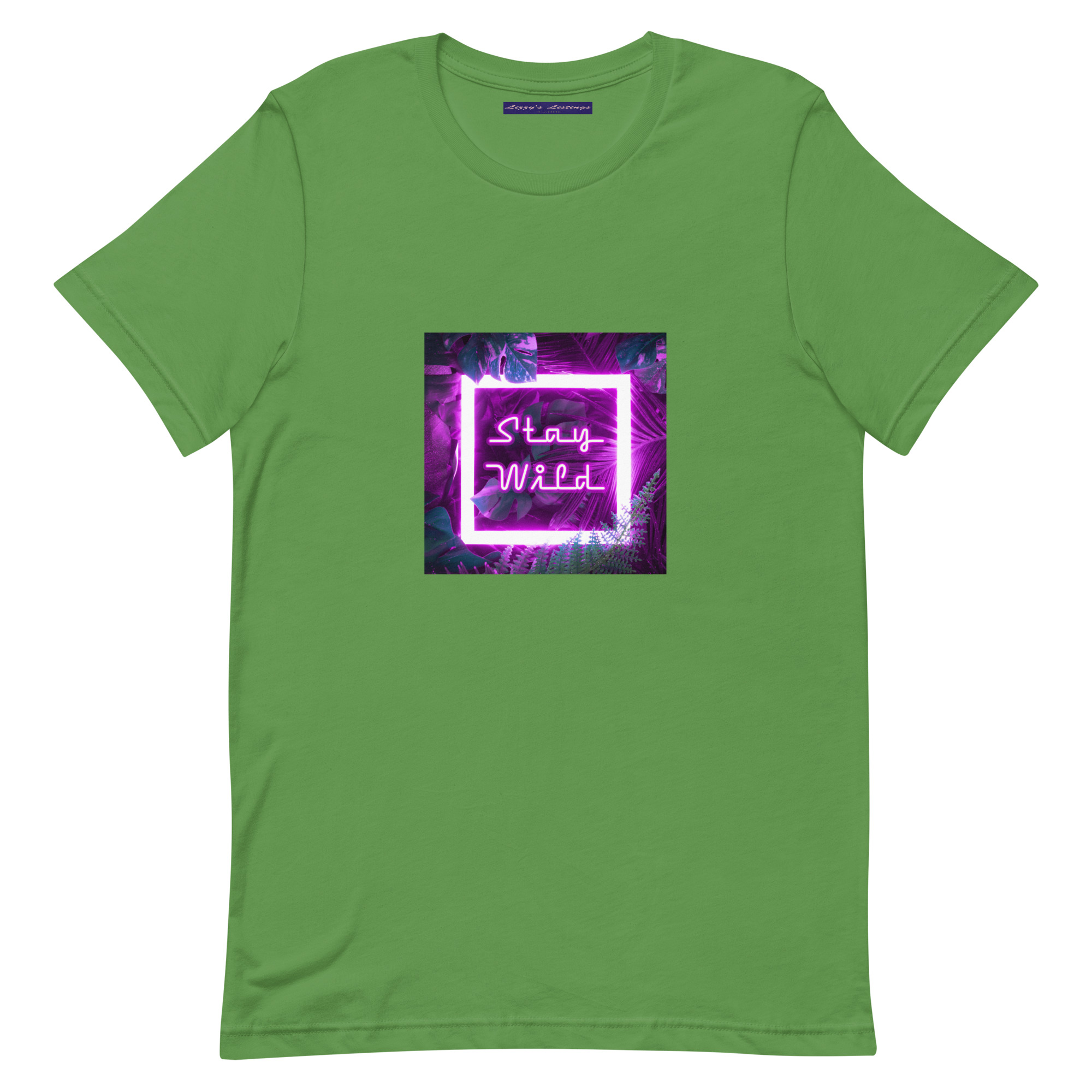 unisex-staple-t-shirt-leaf-front-69fea2ab90daf.jpg Stay Wild Tee