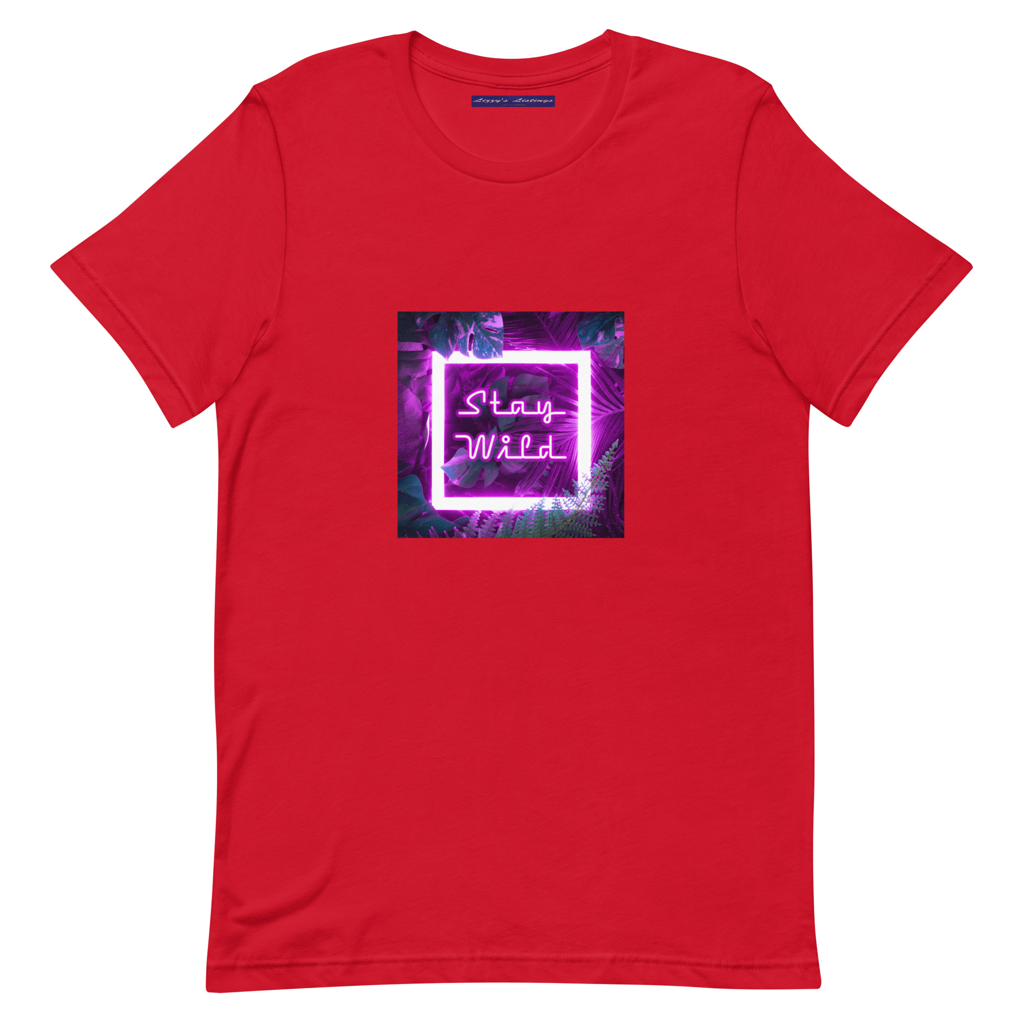 unisex-staple-t-shirt-red-front-69fea2aba22a2.jpg Stay Wild Tee