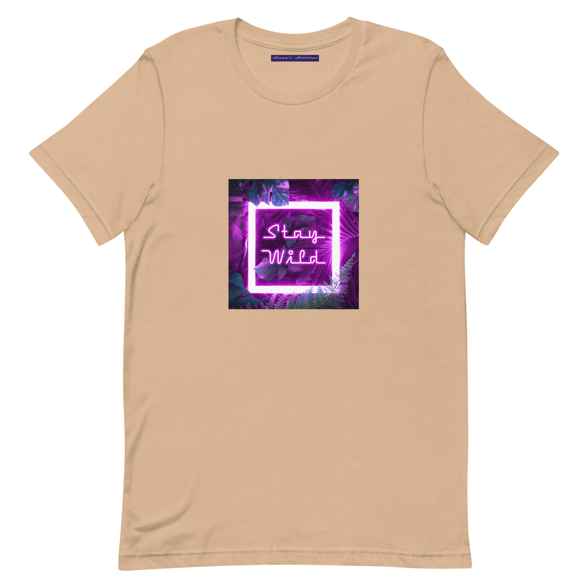 unisex-staple-t-shirt-tan-front-69fea2aba8070.jpg Stay Wild Tee