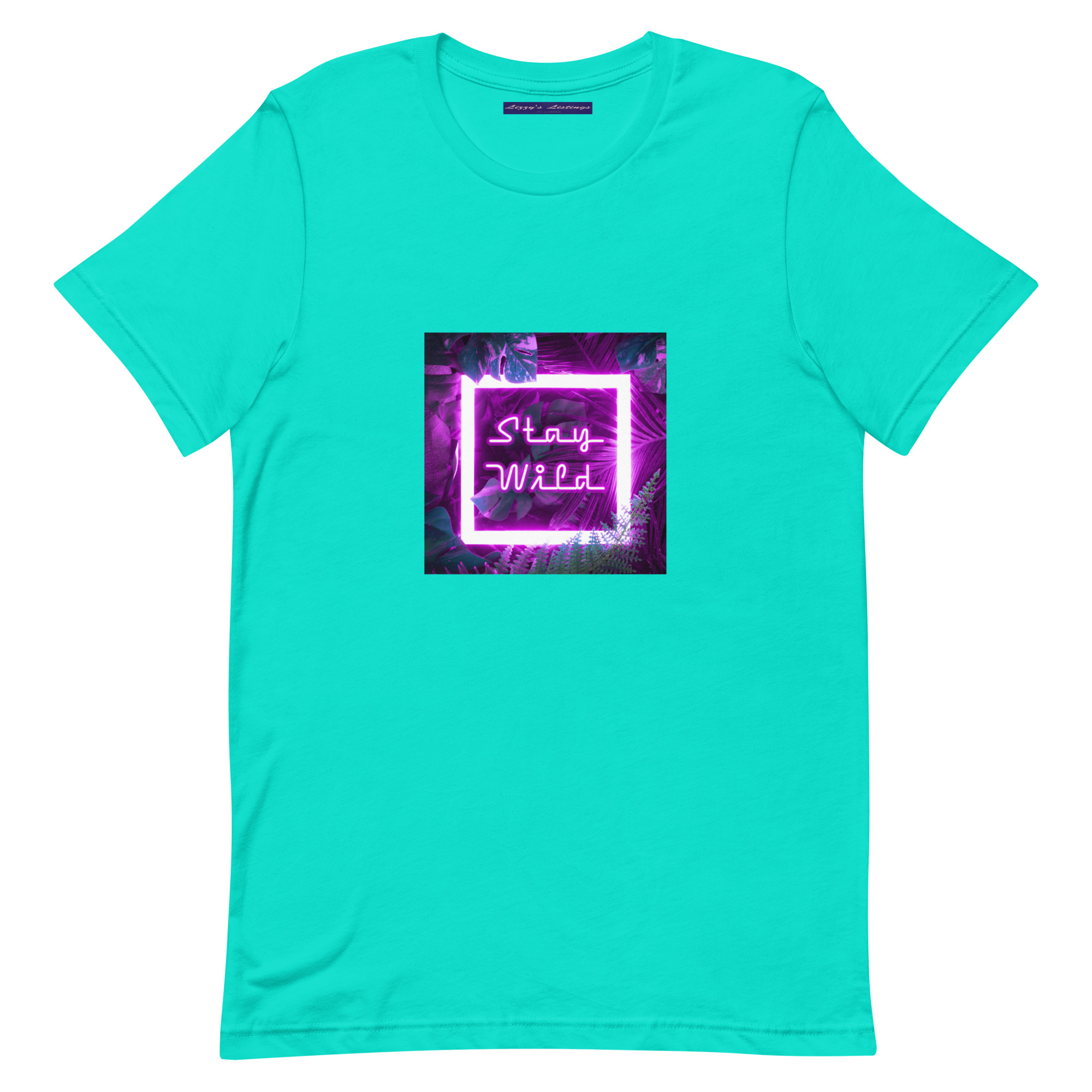 unisex-staple-t-shirt-teal-front-69fea2abbf16f.jpg Stay Wild Tee
