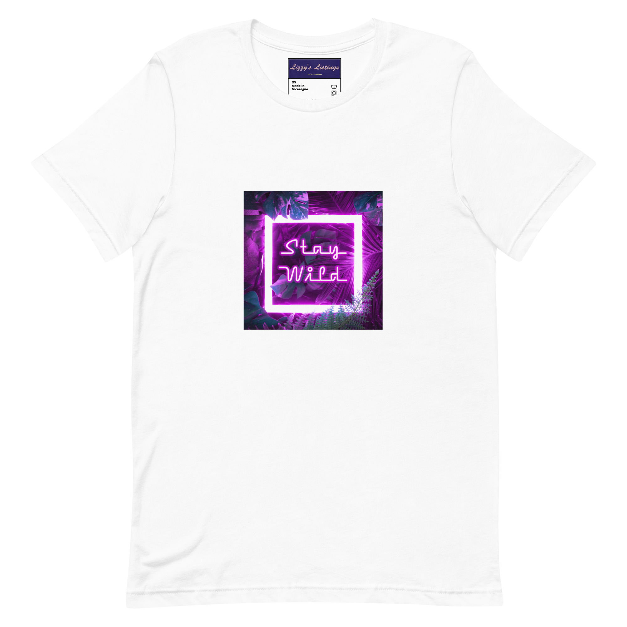 unisex-staple-t-shirt-white-front-69fea2abac0b6.jpg Stay Wild Tee